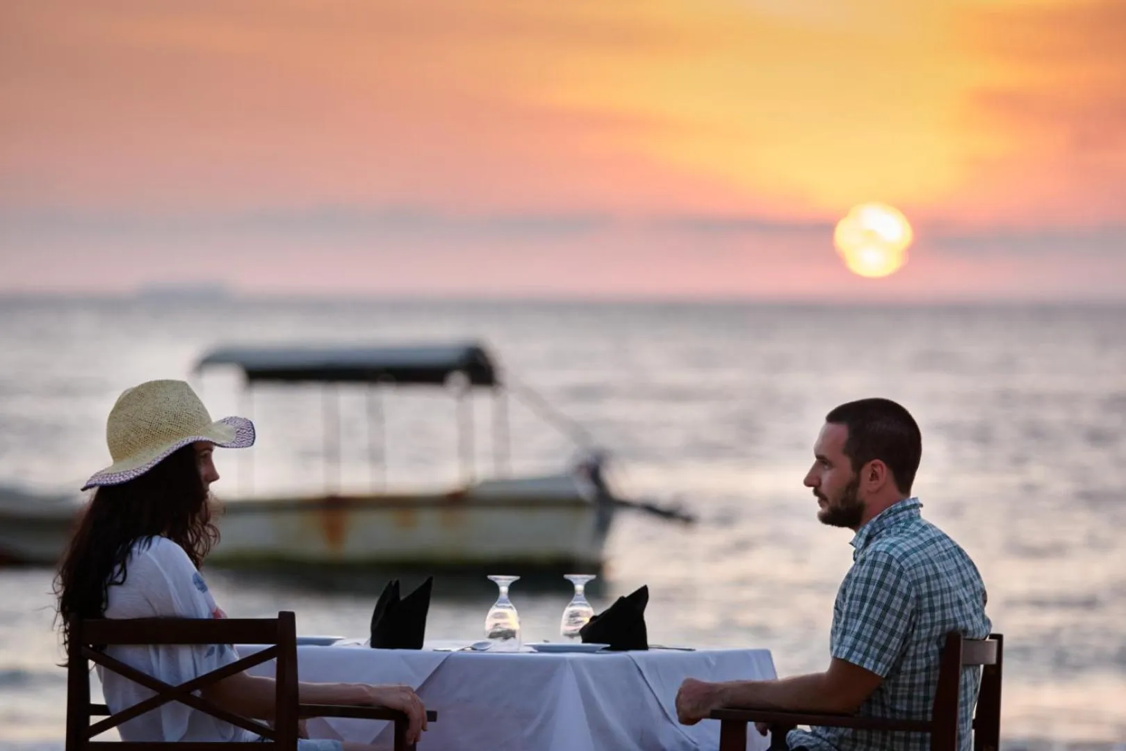 Sunset in Coral Sands Hotel