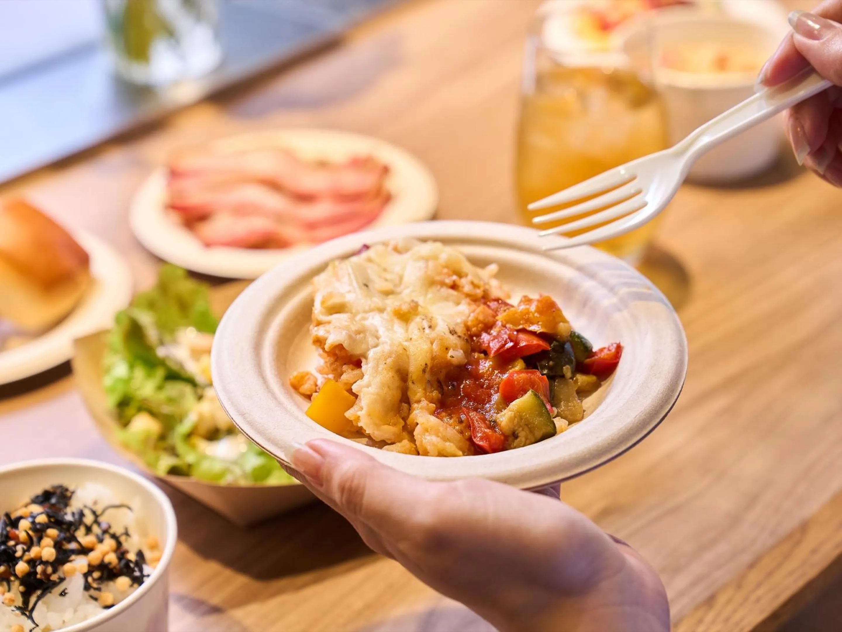 Breakfast in Ebisuholic Hotel