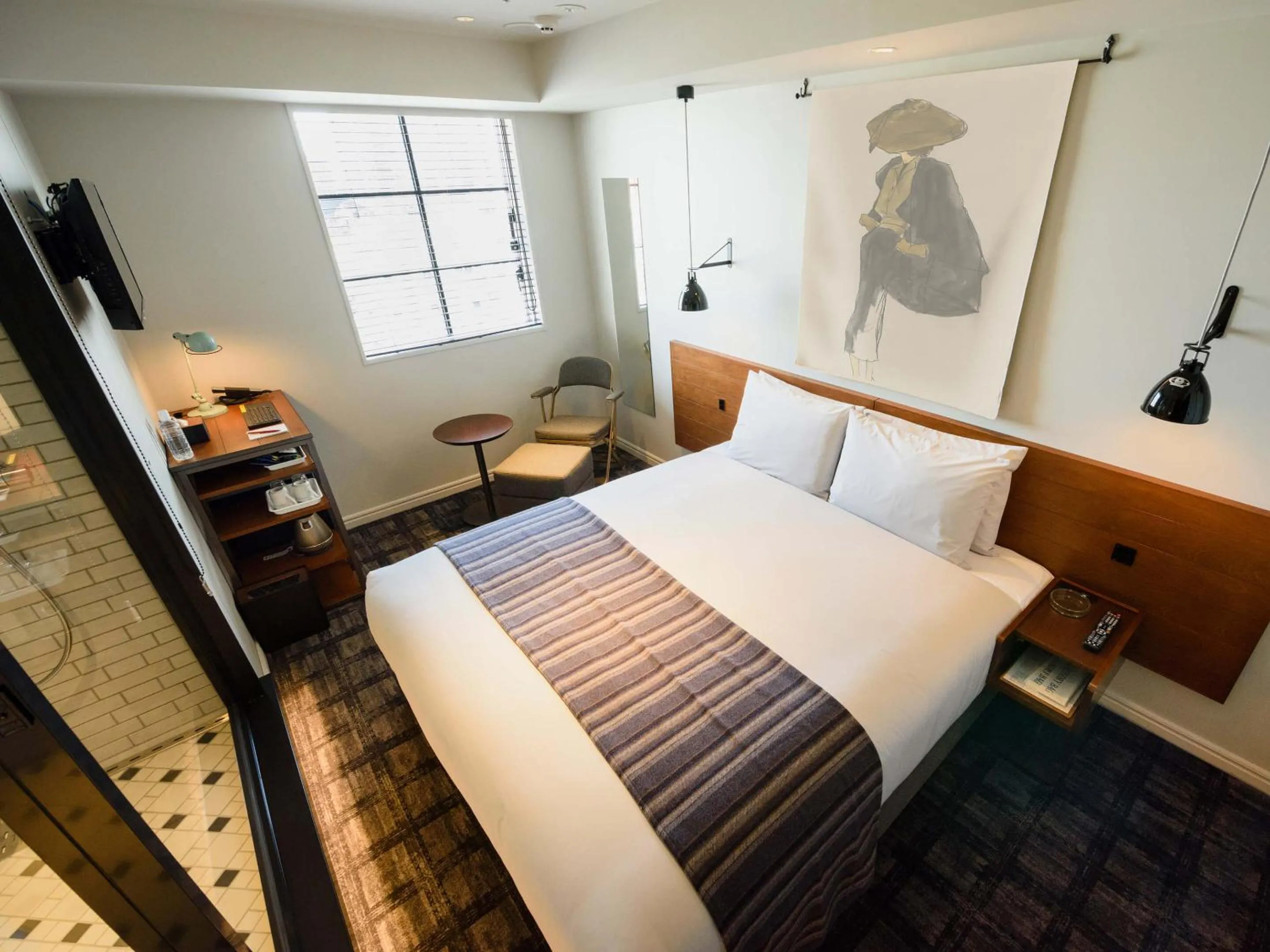 Photo of the whole room, Bed in Ebisuholic Hotel