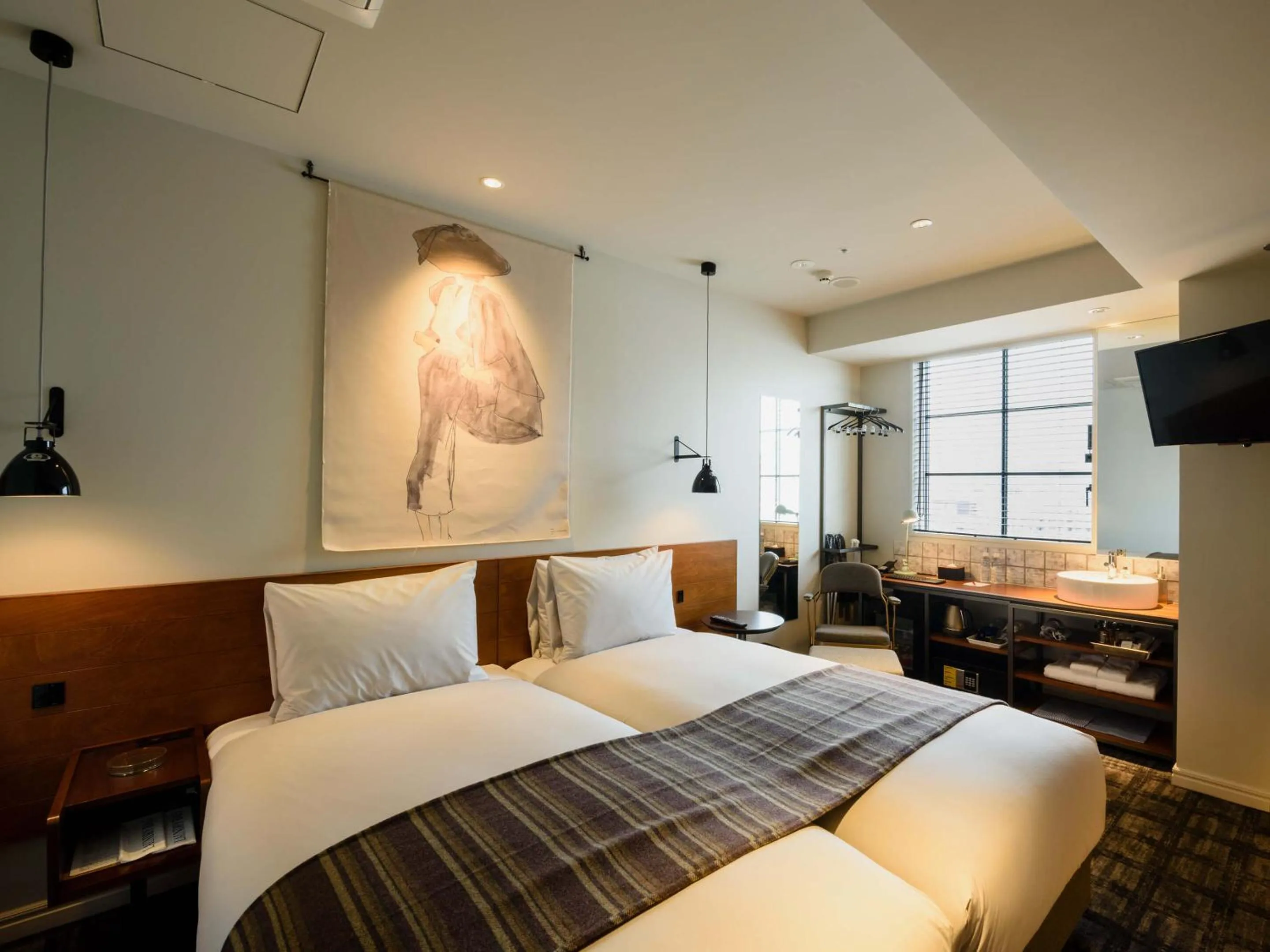 Photo of the whole room, Bed in Ebisuholic Hotel