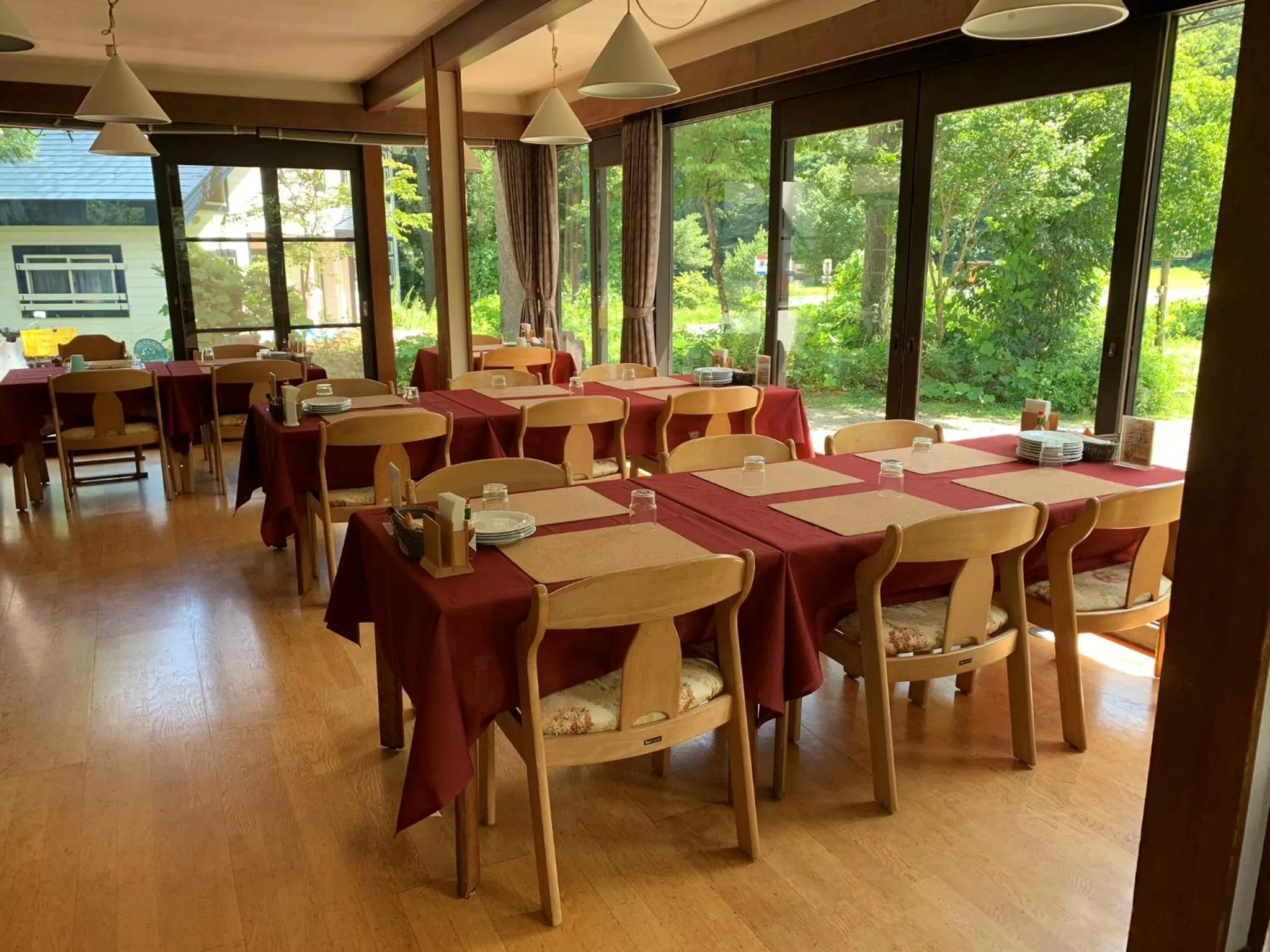 Dining area in Hakuba Goryu Pension Kurumi