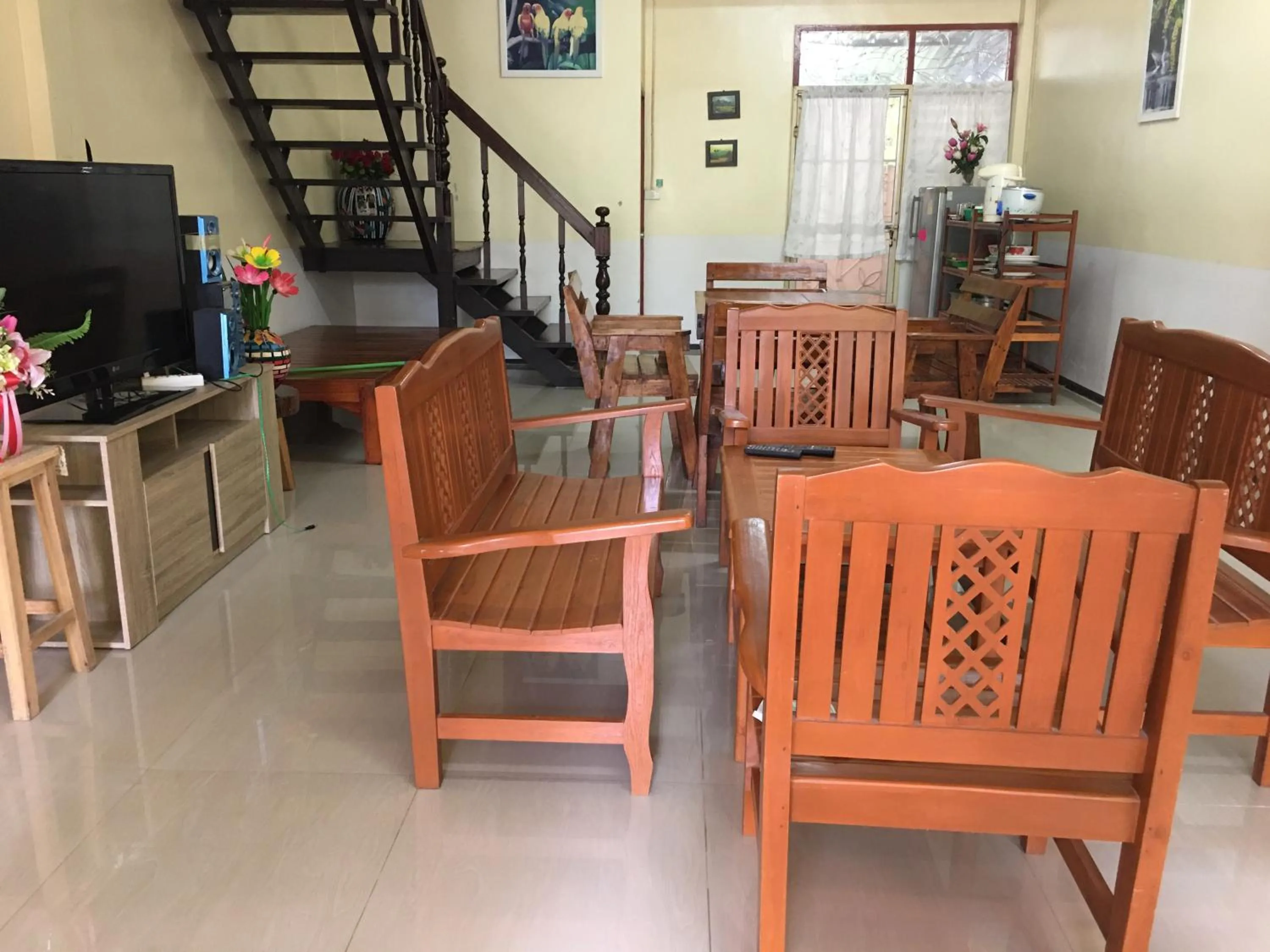 Seating area in Baan Khun Nong