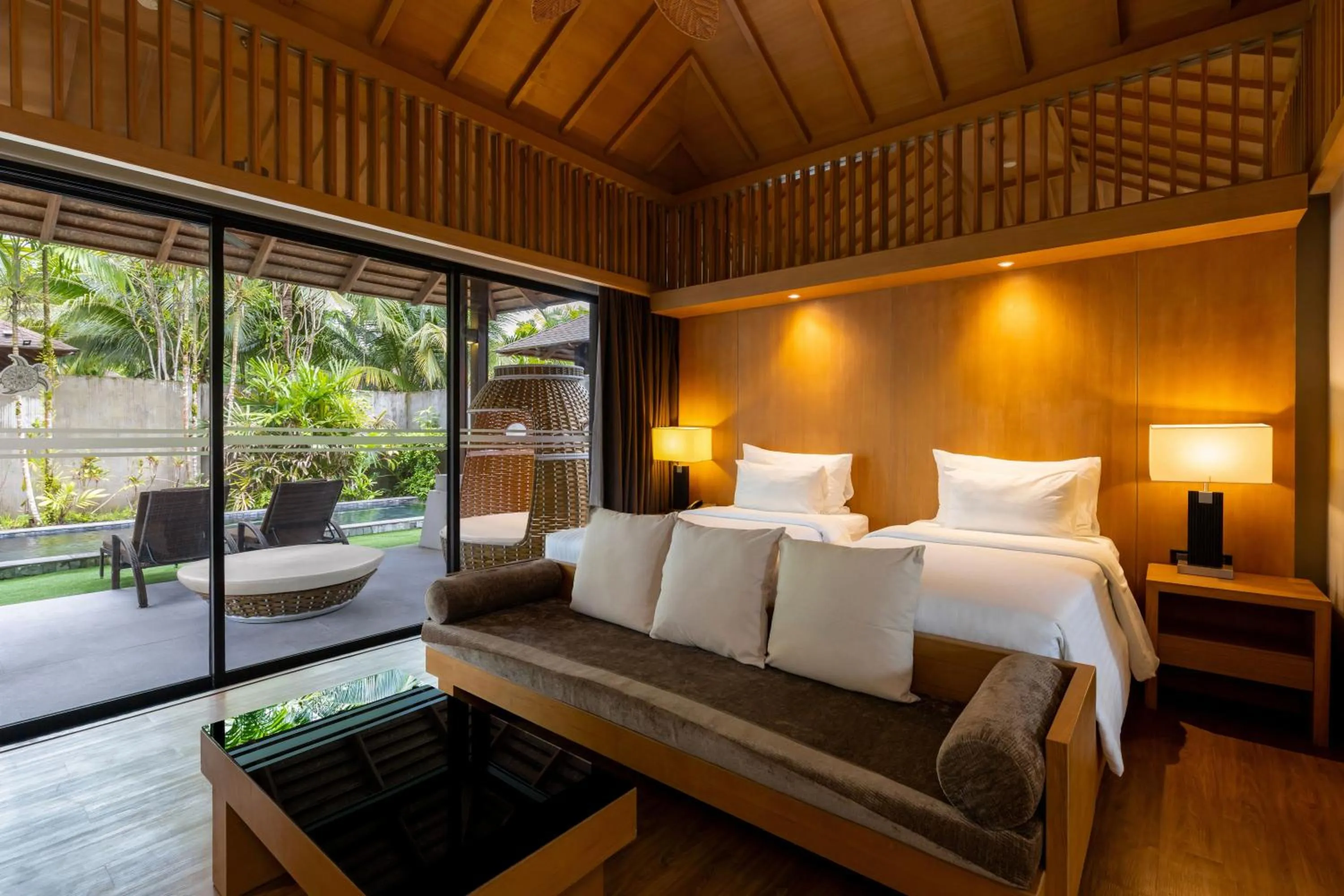 View (from property/room), Bed in ananea Beyond Khaolak