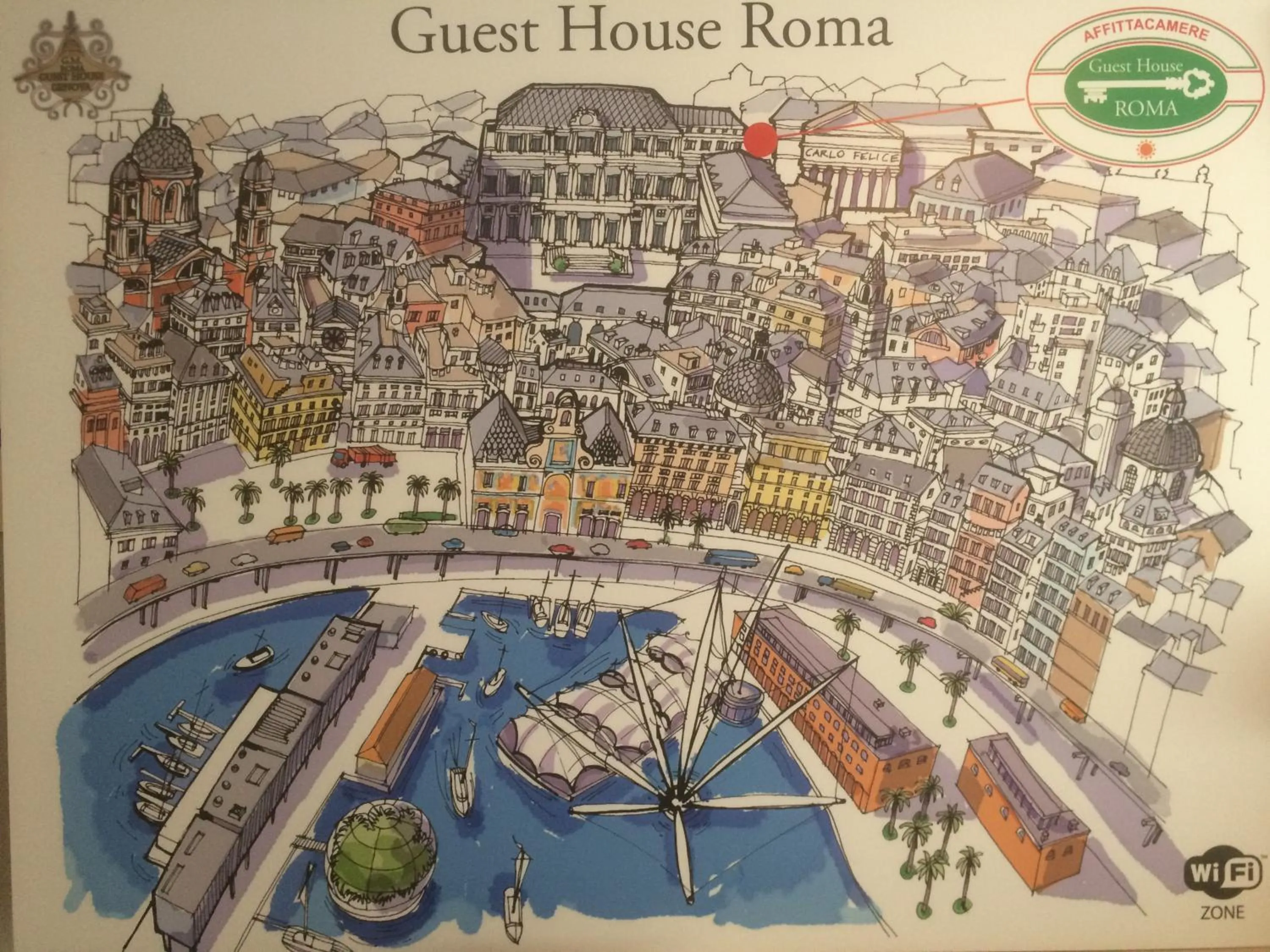 Decorative detail in Guest House Roma