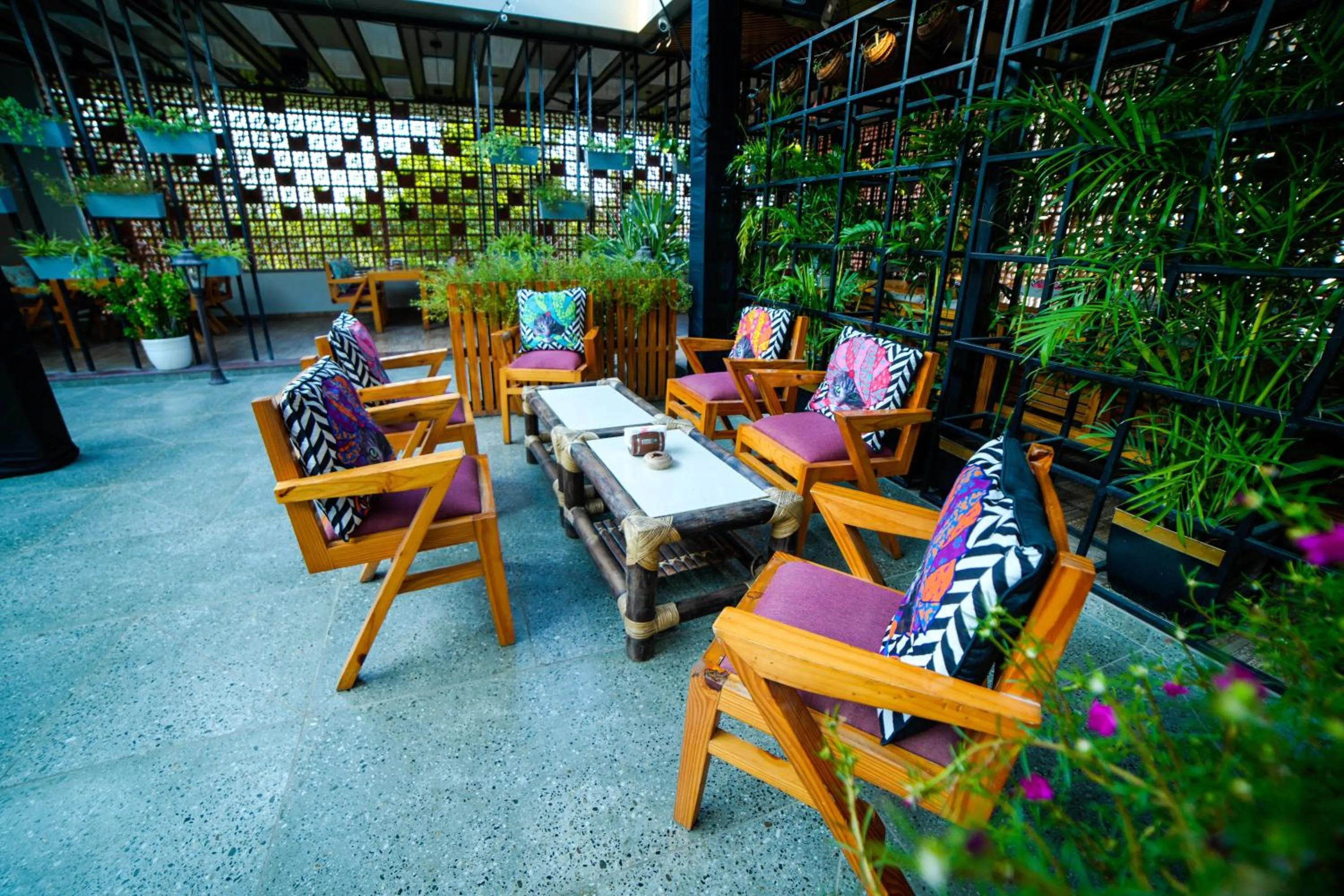 Seating area in Hotel Surya, Kaiser Palace
