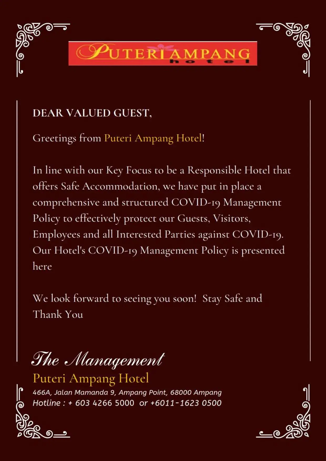 Property logo or sign in Puteri Ampang Hotel Property logo or sign in Puteri Ampang Hotel