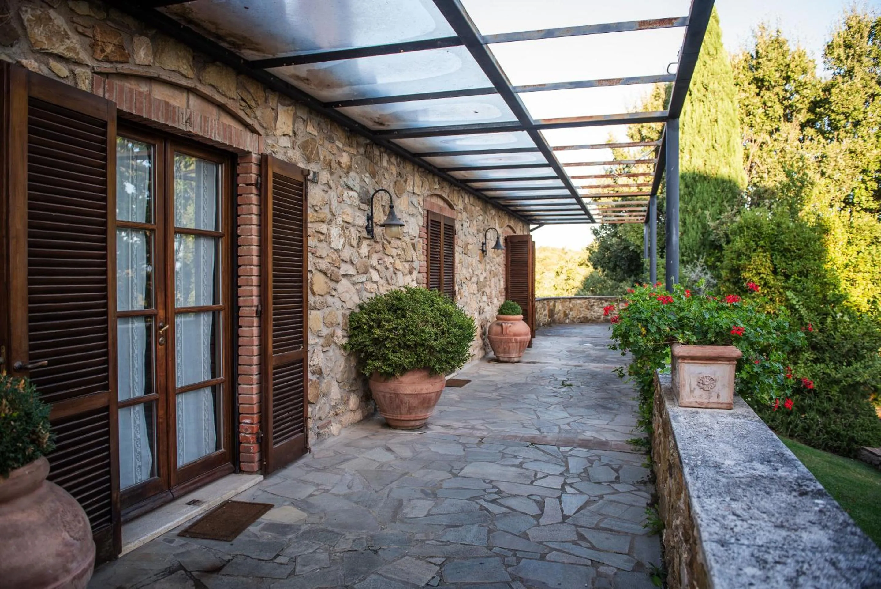 Patio in Fattoria Pianetti