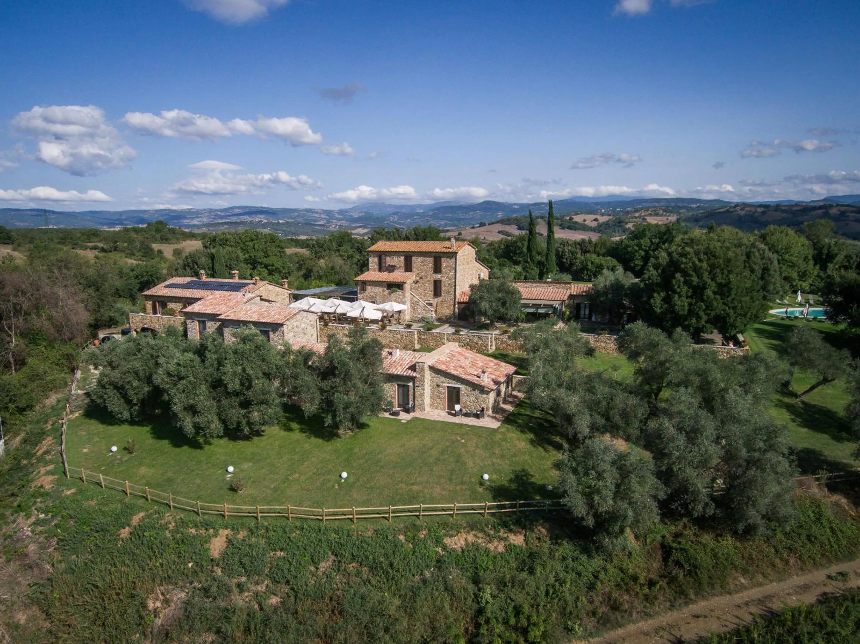 Bird's eye view in Fattoria Pianetti