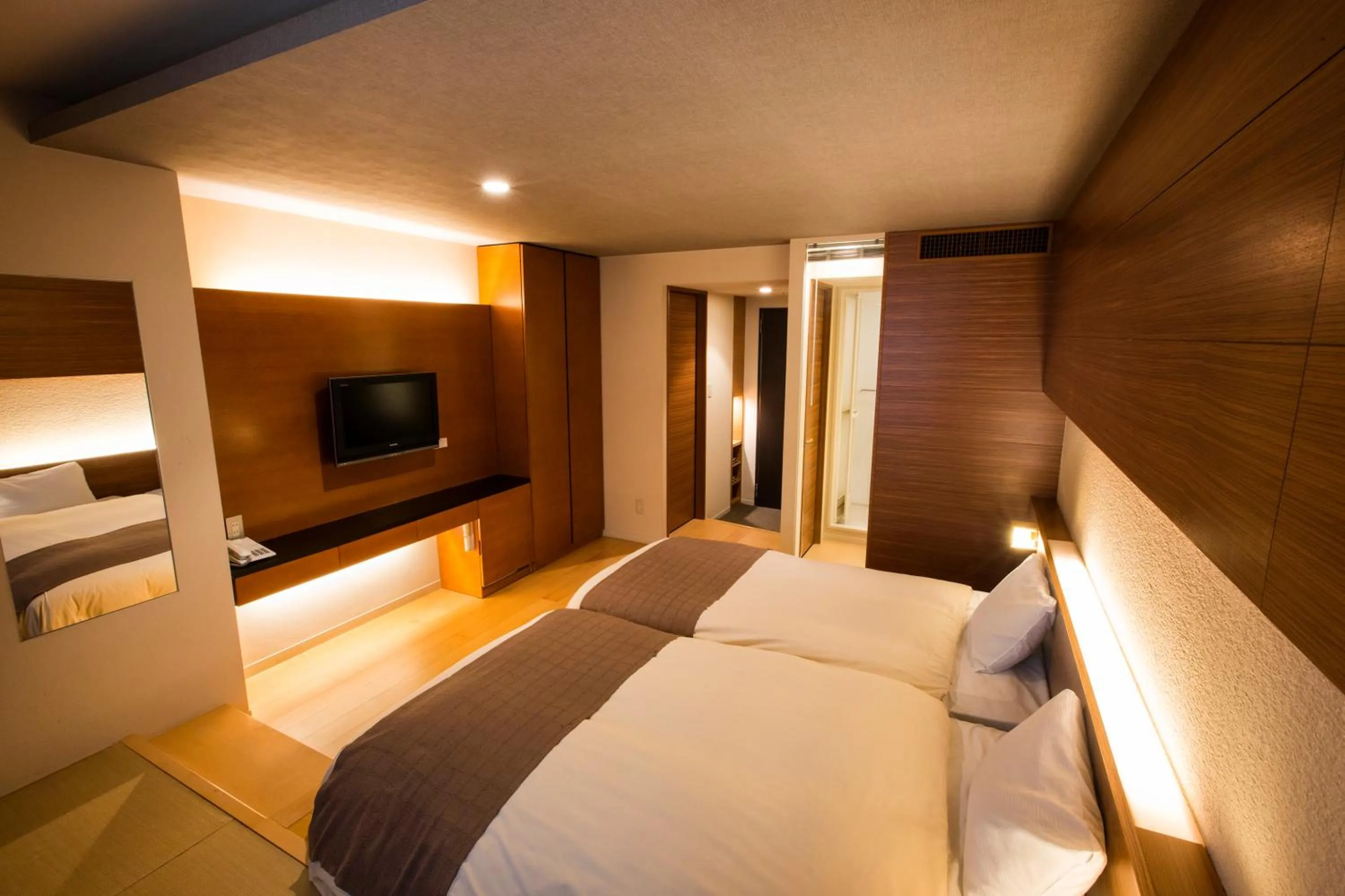 Photo of the whole room, Bed in Choyo Tei
