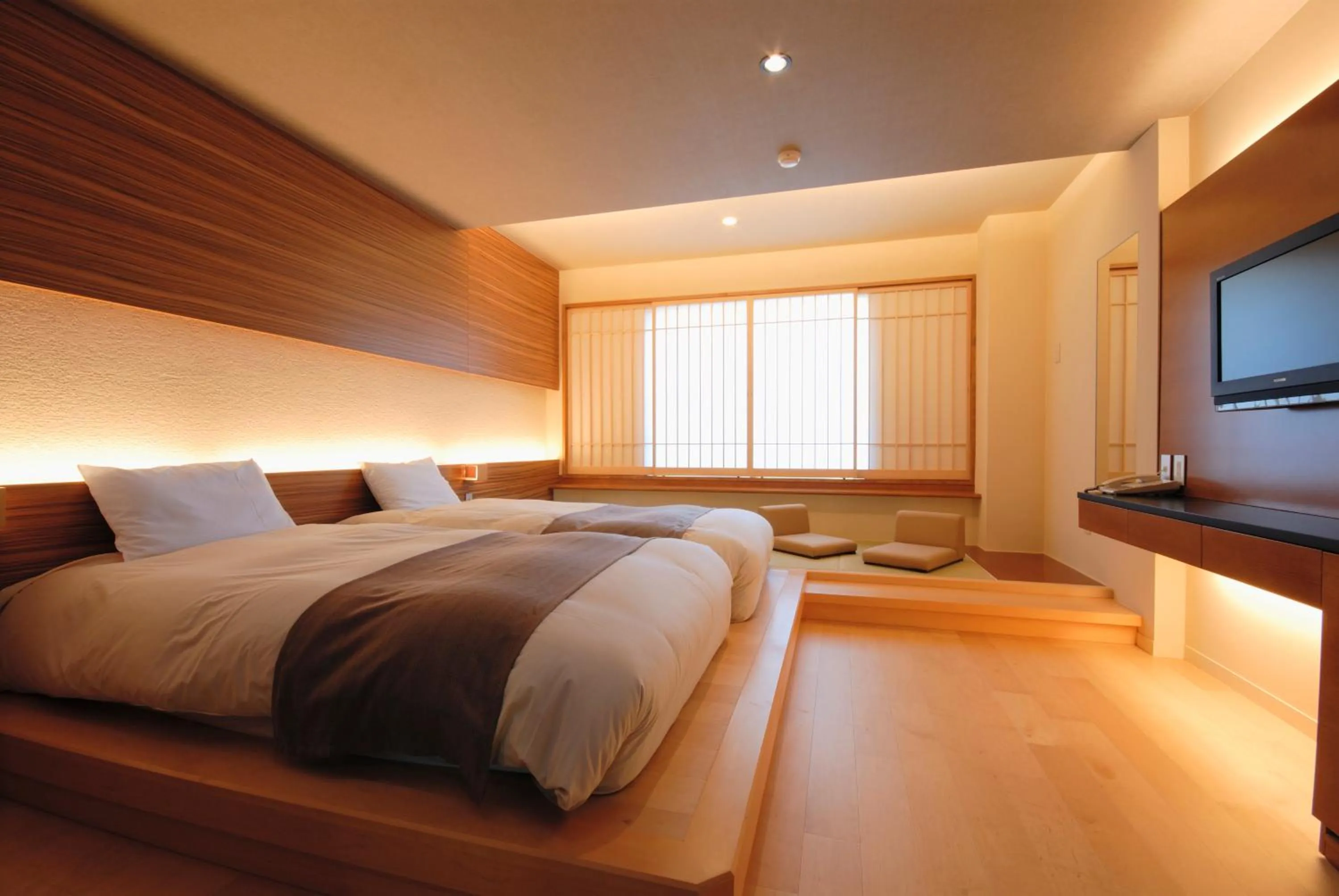 Photo of the whole room, Bed in Choyo Tei