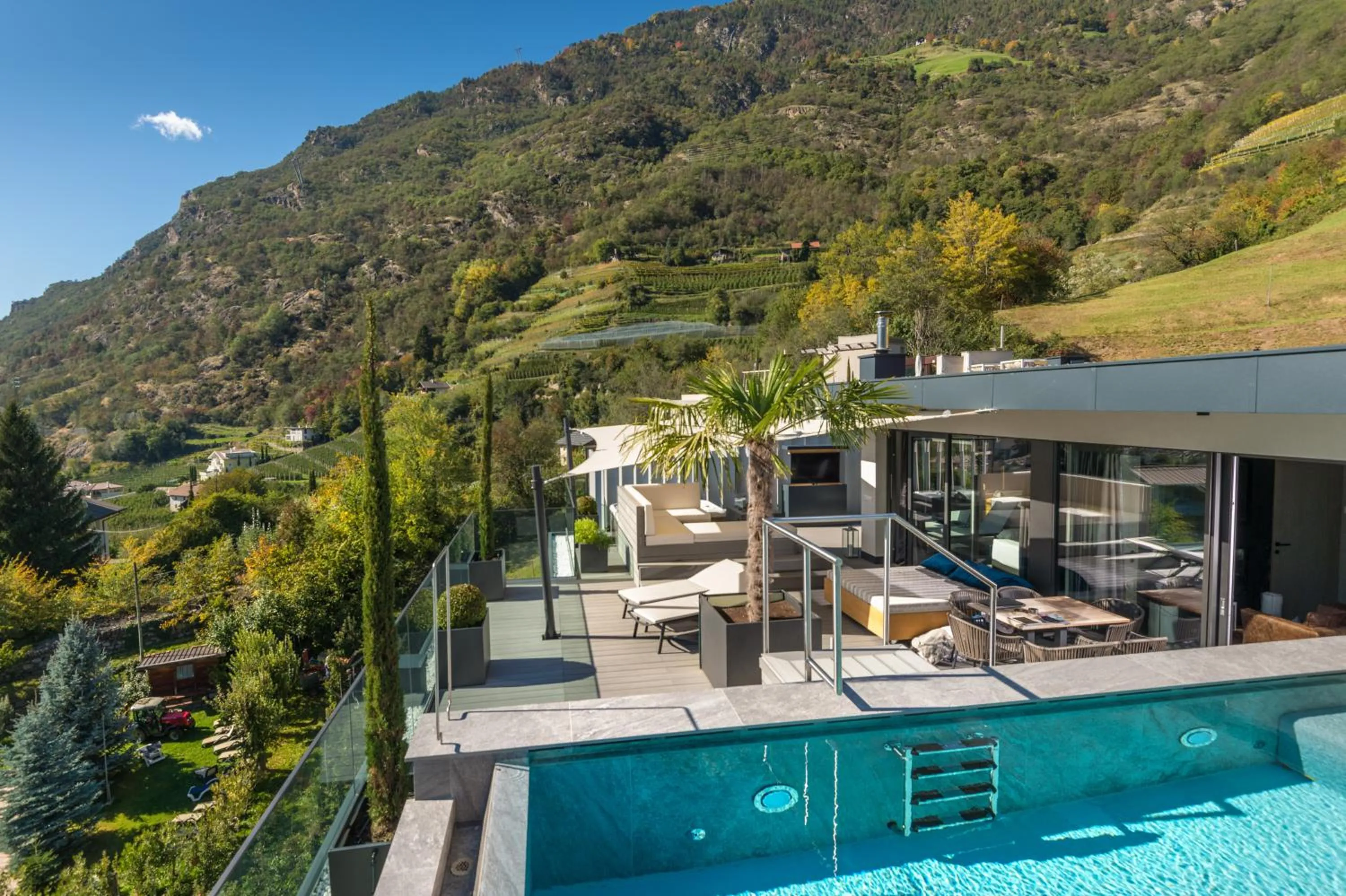 Swimming pool in Preidlhof Luxury Dolce Vita Resort