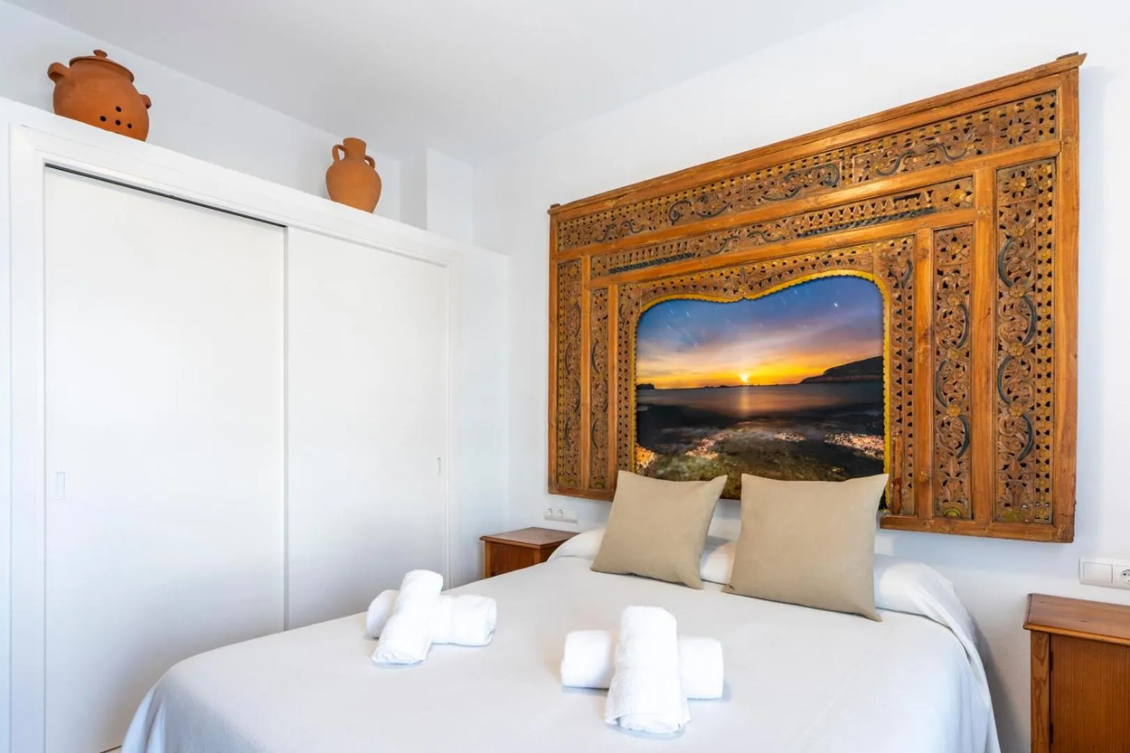 Bed in Apartamentos Cel Blau