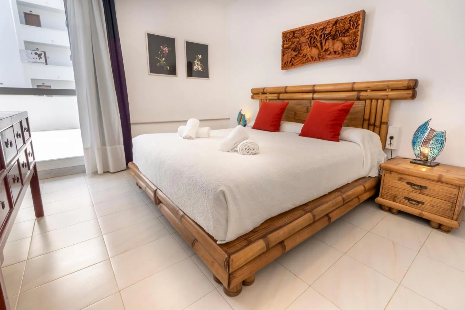 Bed in Apartamentos Cel Blau