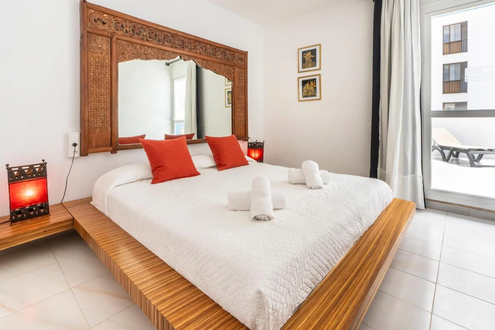 Bed in Apartamentos Cel Blau