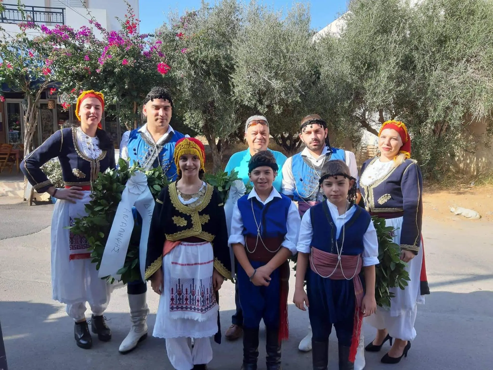 Evening entertainment in Eleni Apartments