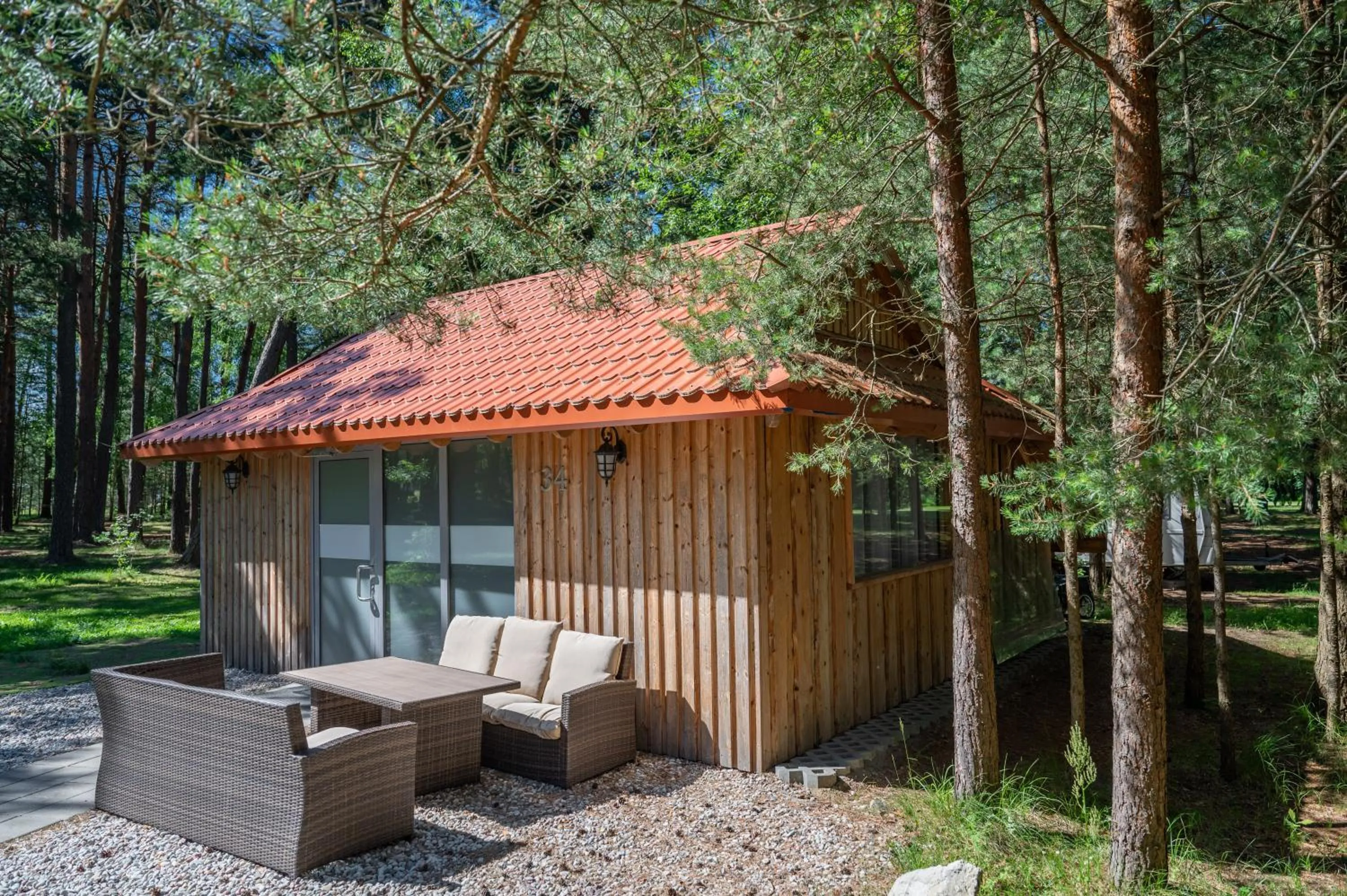 Garden view in Hotel Palanga Camping