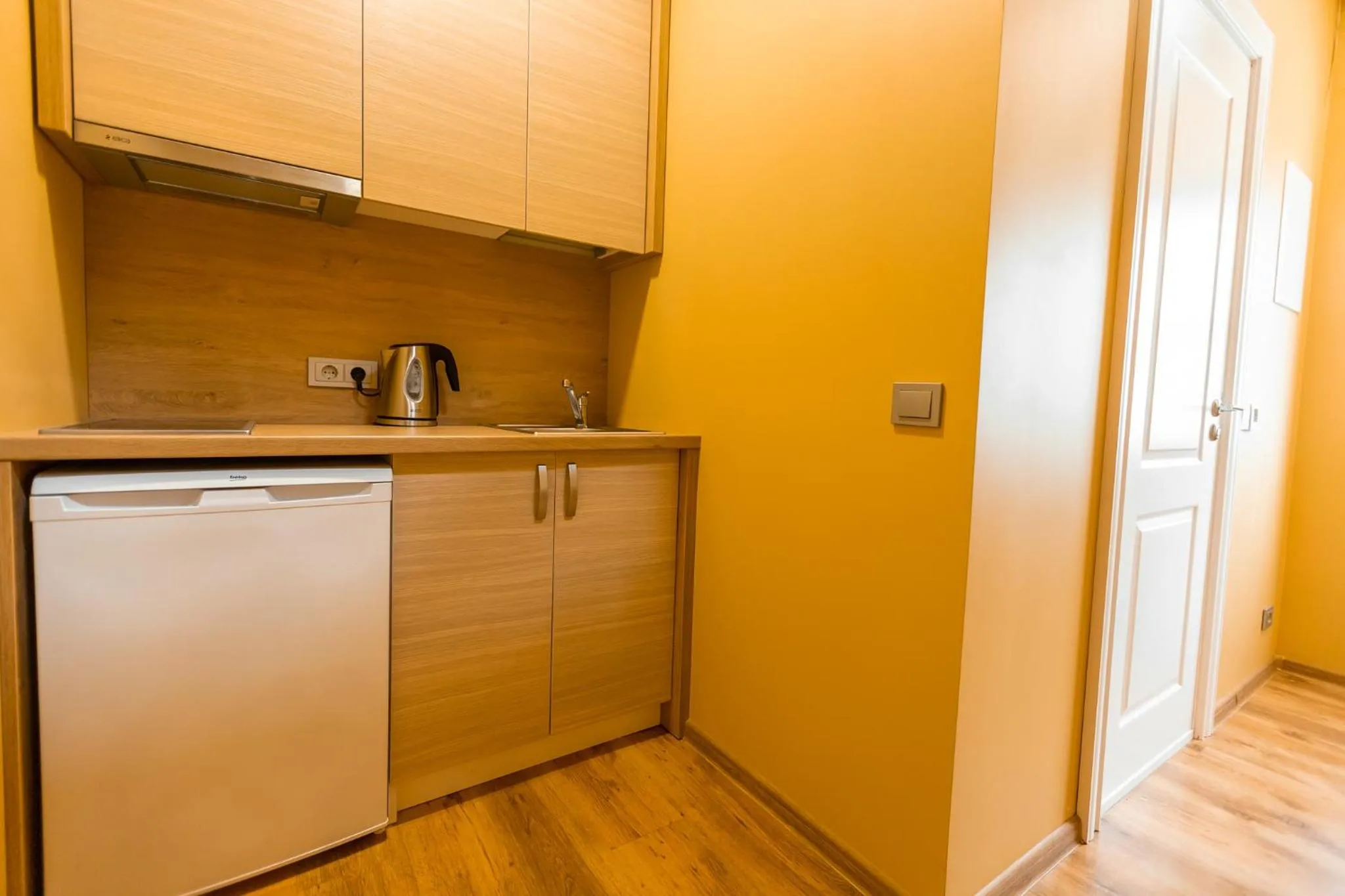Kitchen or kitchenette in Hotel Palanga Camping