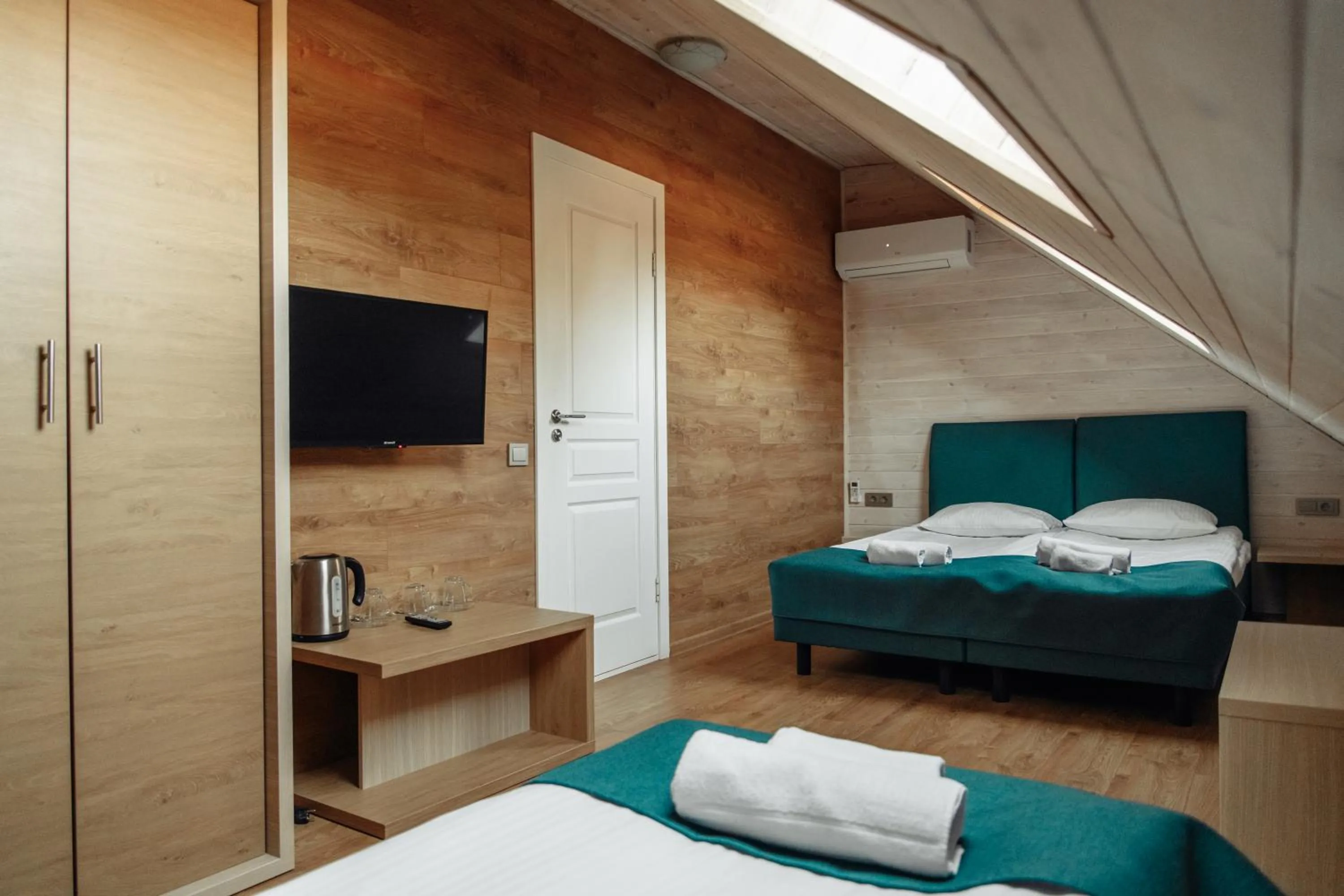 Photo of the whole room, Bed in Hotel Palanga Camping