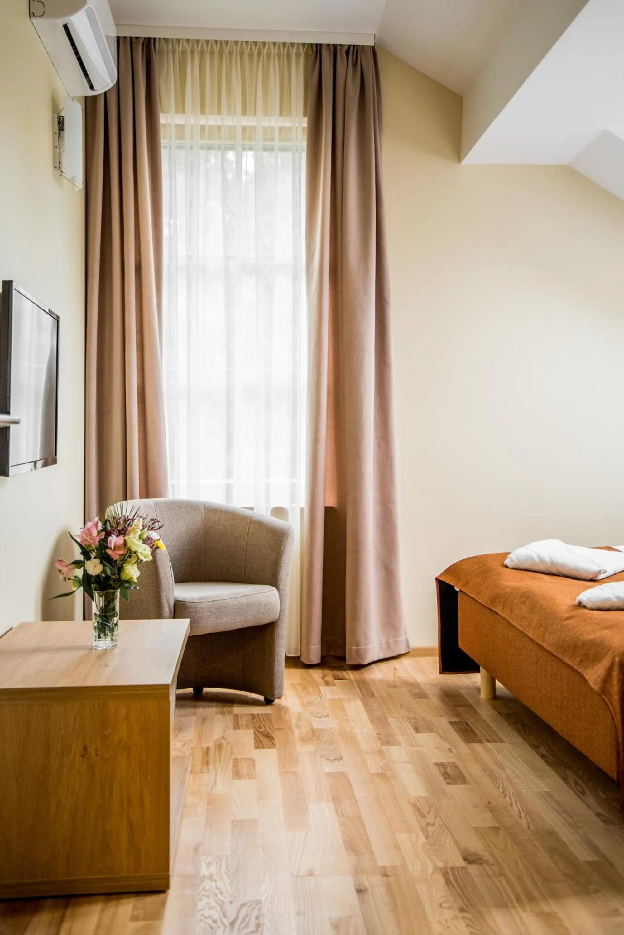 Bedroom, Bed in Hotel Palanga Camping