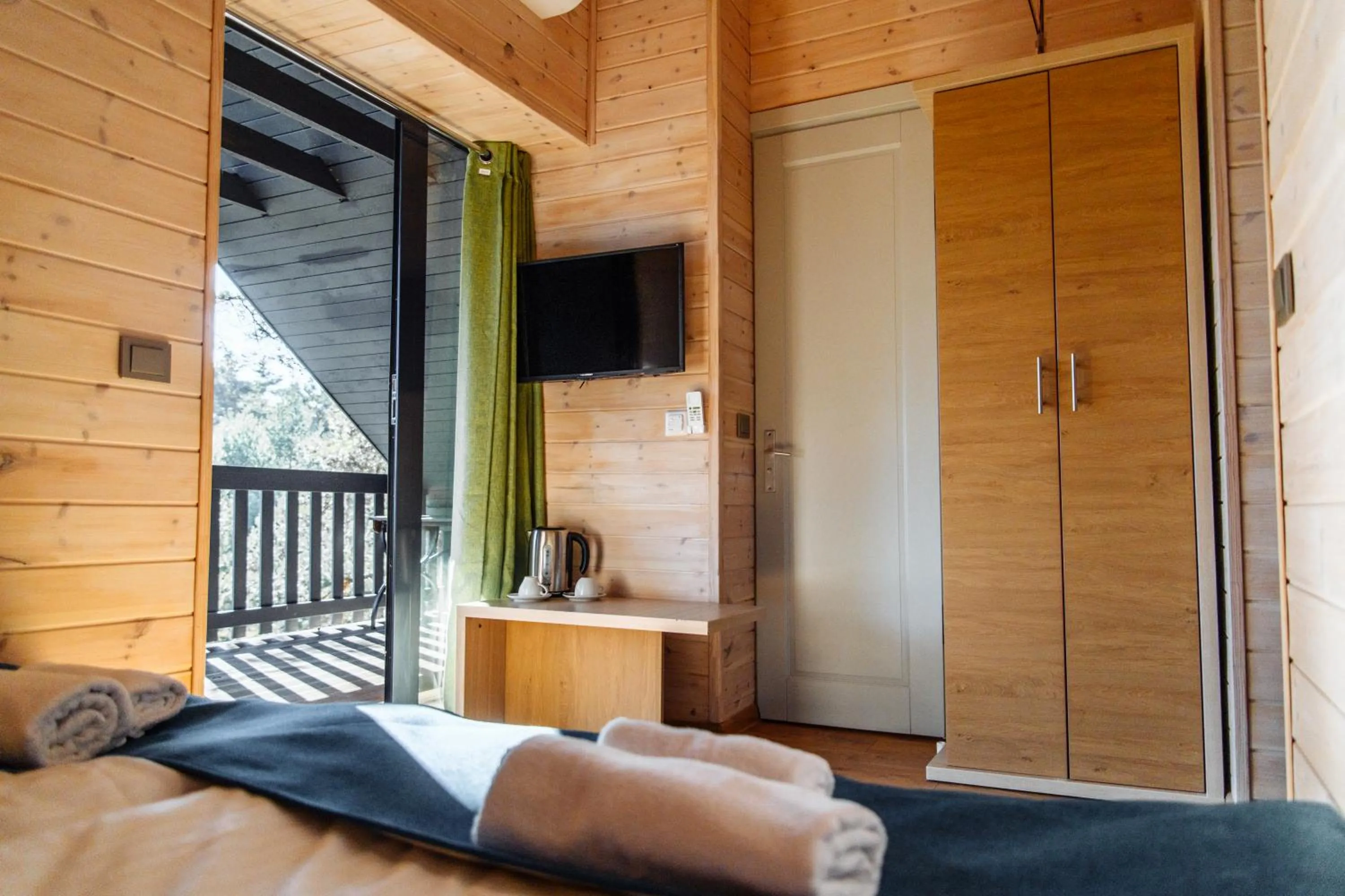 Bedroom, Bed in Hotel Palanga Camping