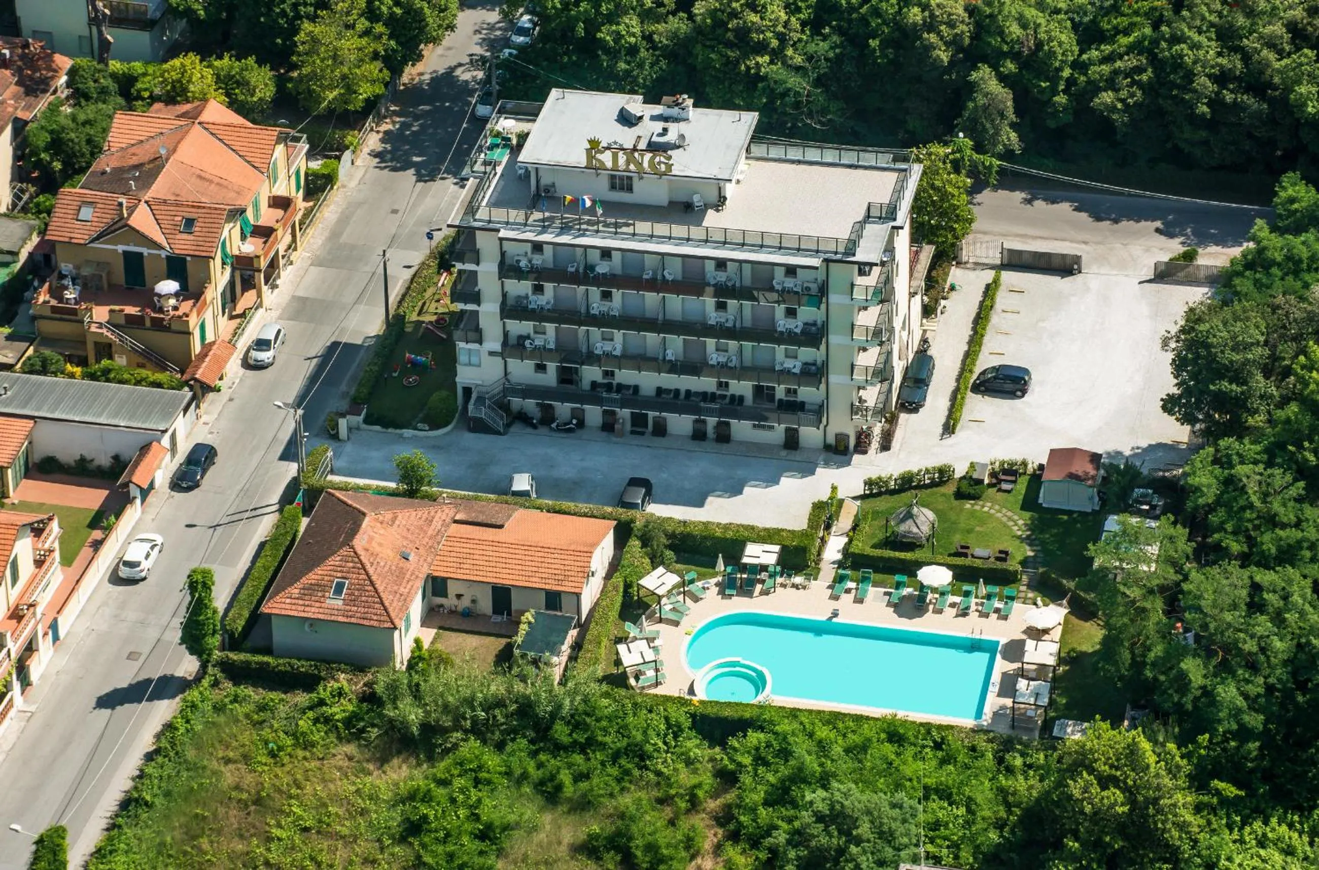 Bird's eye view in Hotel King