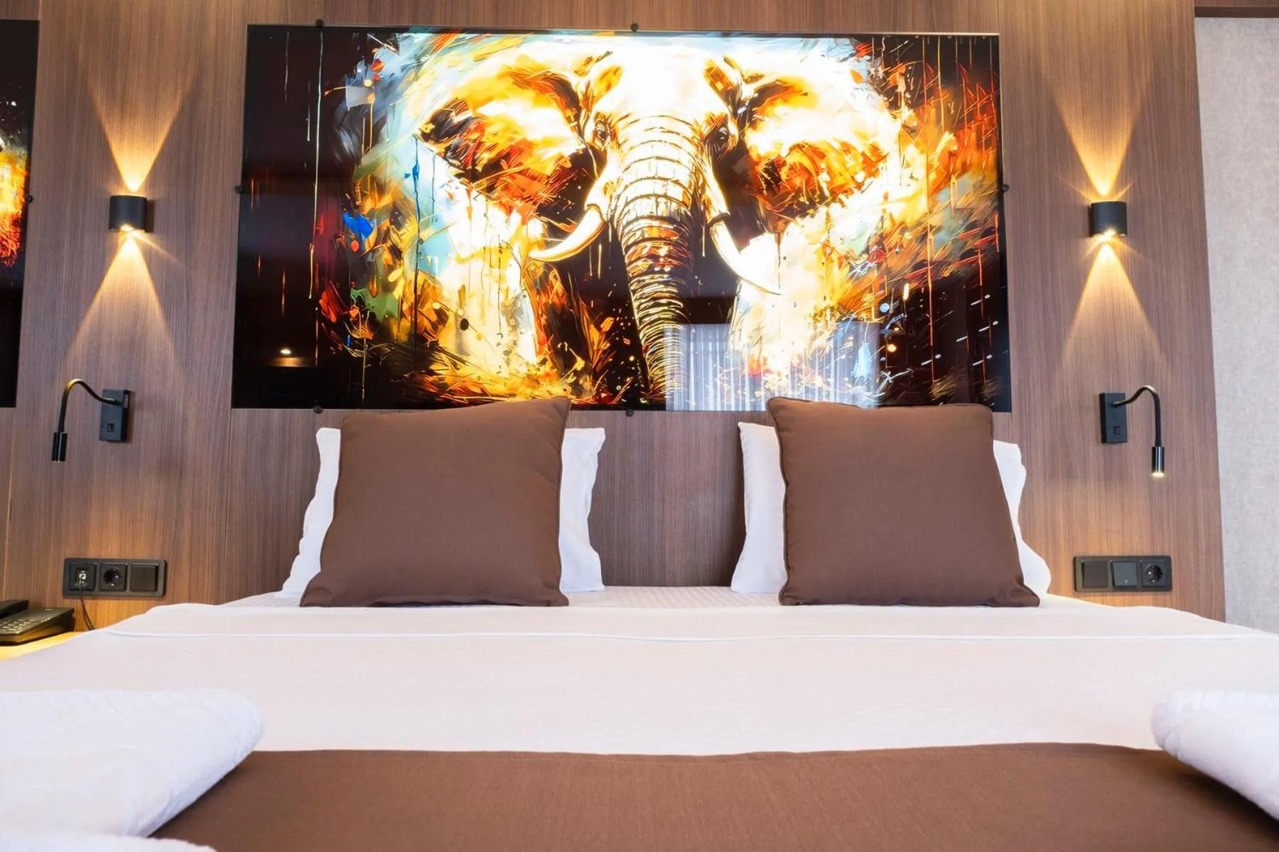 Bed in Dabaklar Hotel