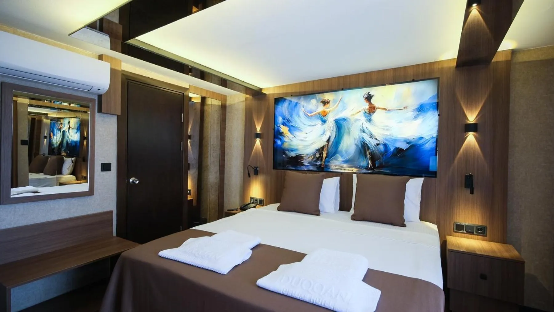 Bed in Dabaklar Hotel