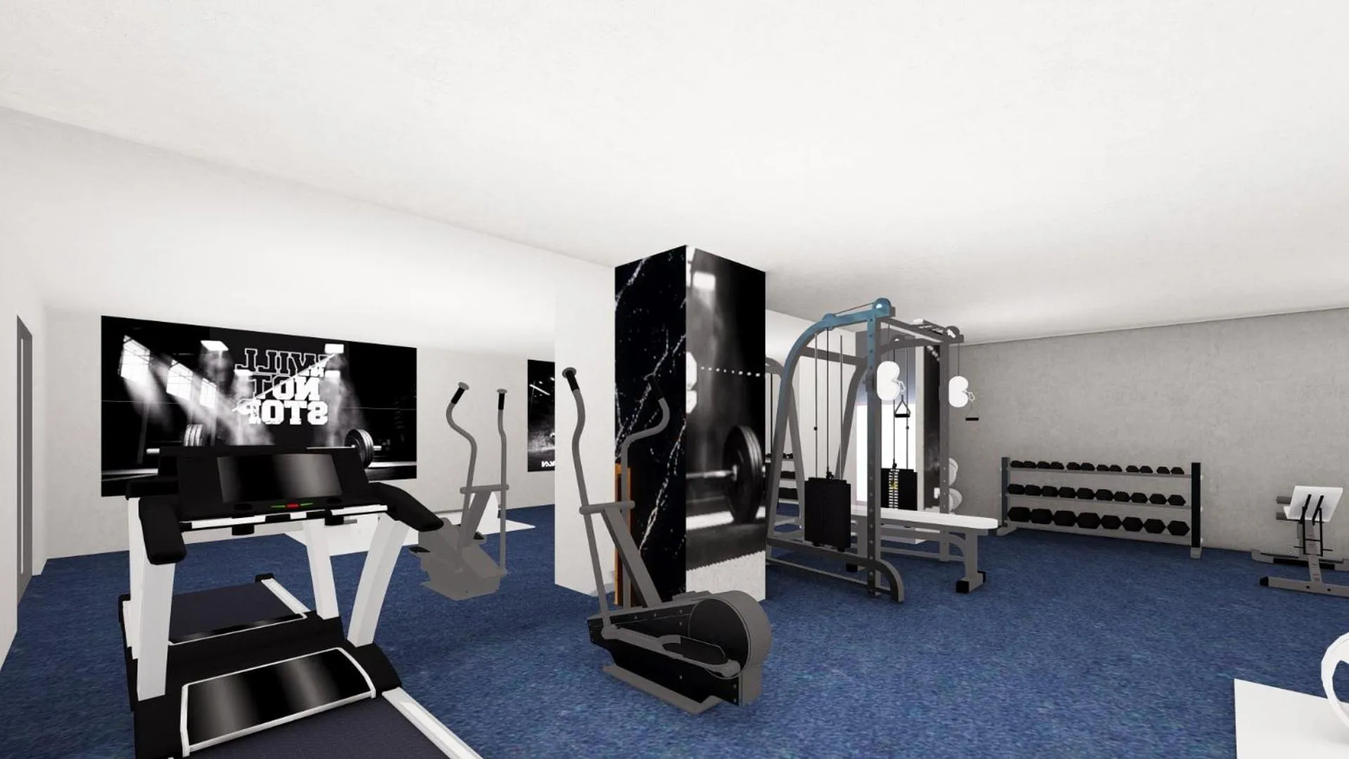Fitness centre/facilities in Dabaklar Hotel