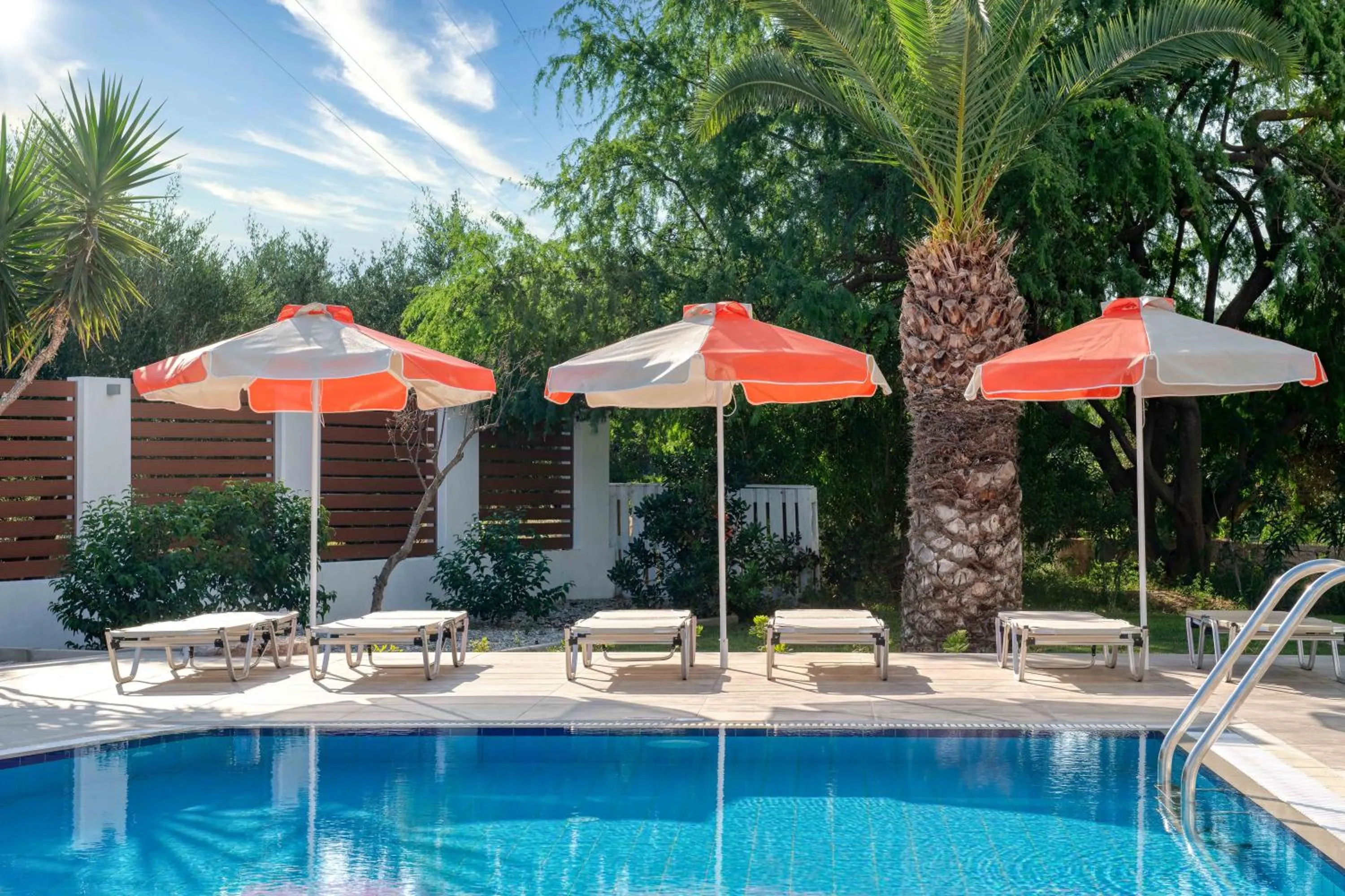 Pool view in Meliton Hotel