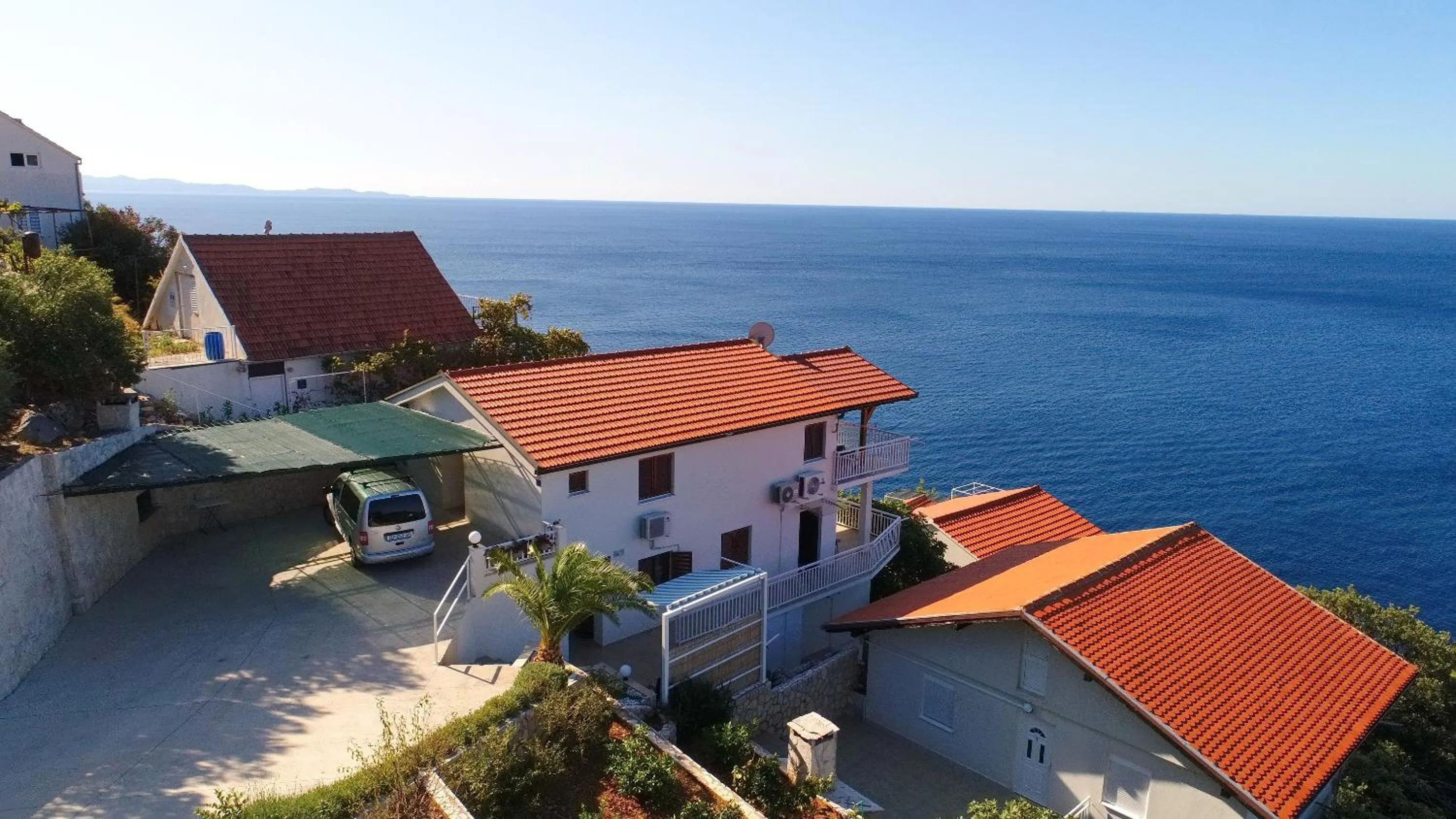 Bird's eye view in Seaside Apartments Hrkać