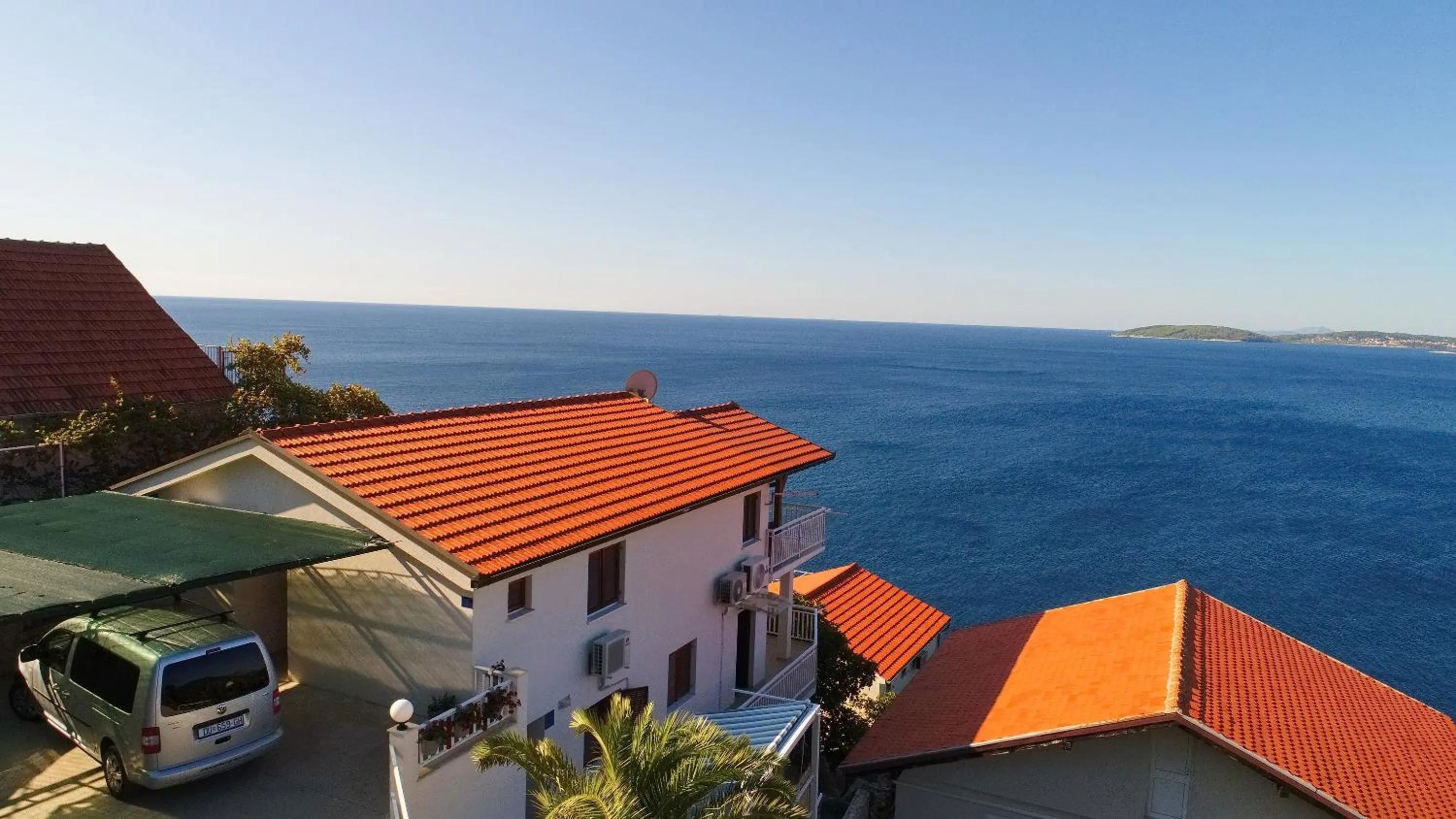 Bird's eye view in Seaside Apartments Hrkać