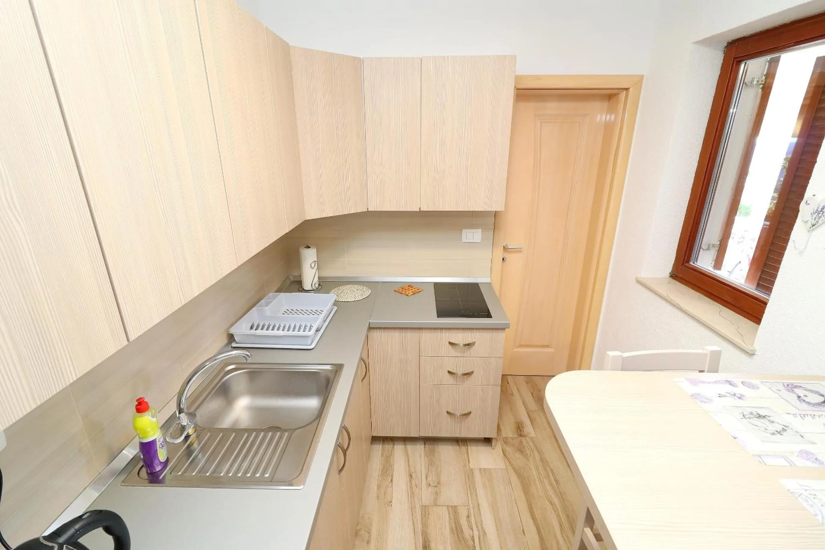 Kitchen or kitchenette in Seaside Apartments Hrkać