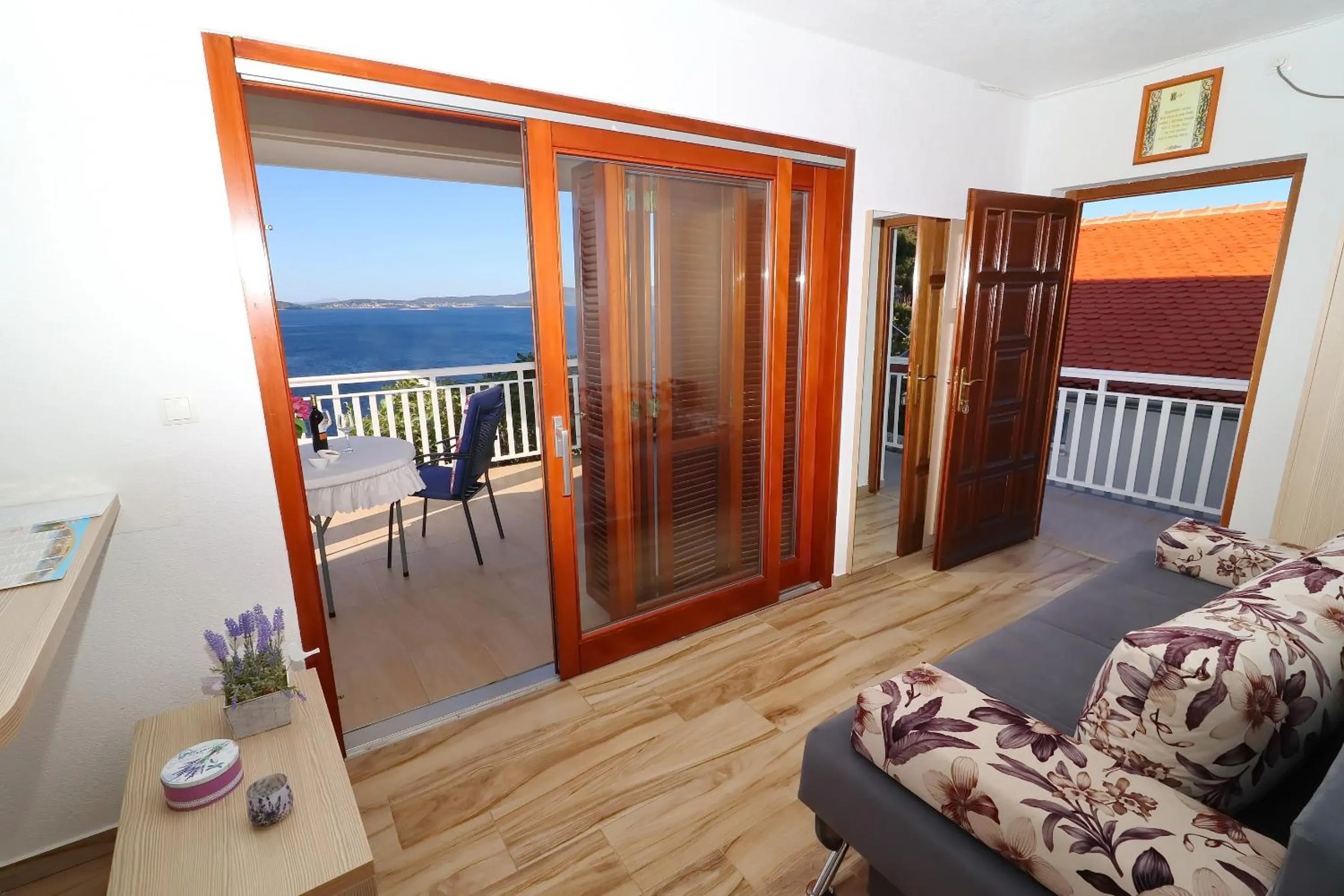 Balcony/Terrace in Seaside Apartments Hrkać