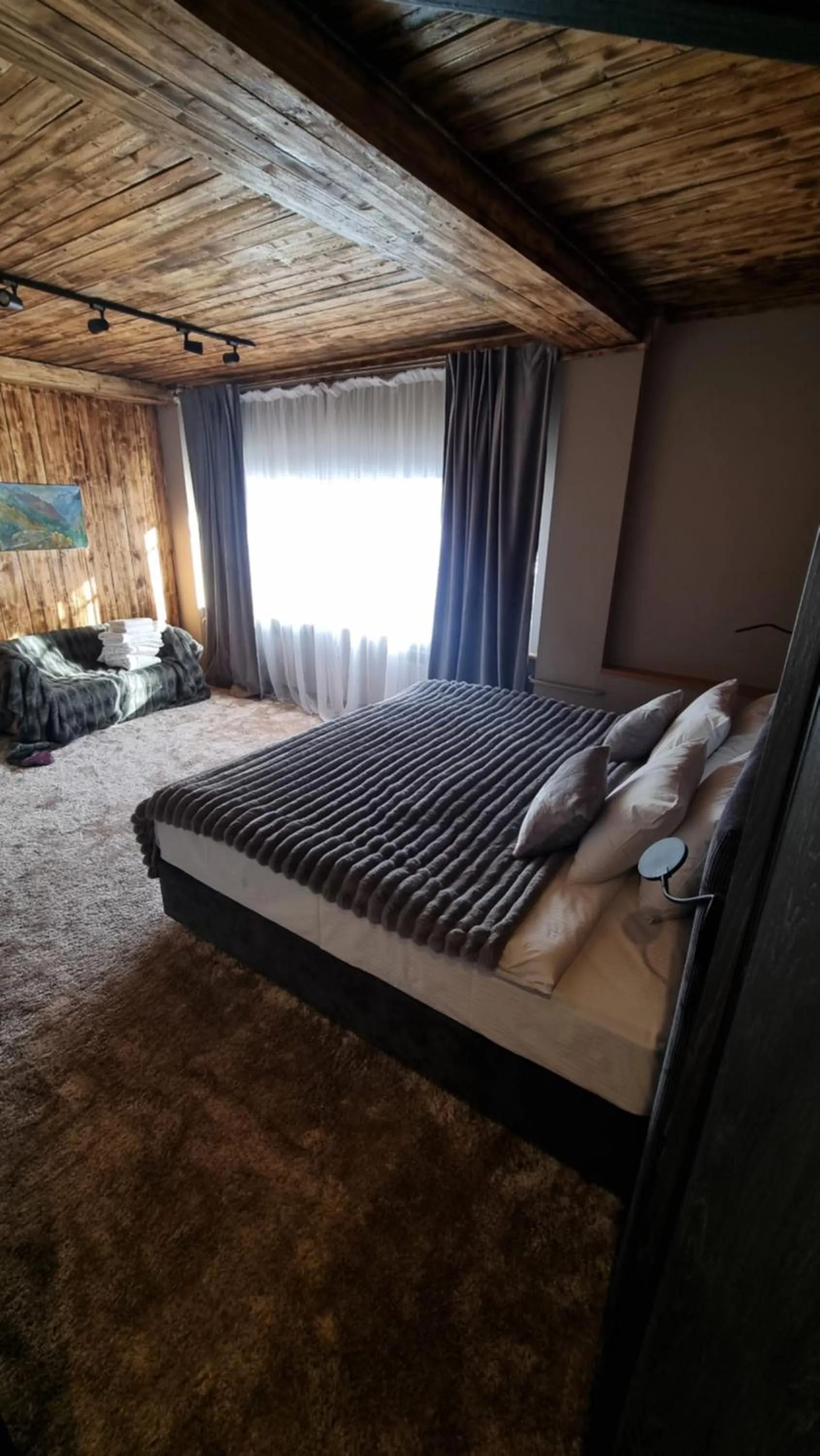 Bed in Shymbulak Resort Hotel