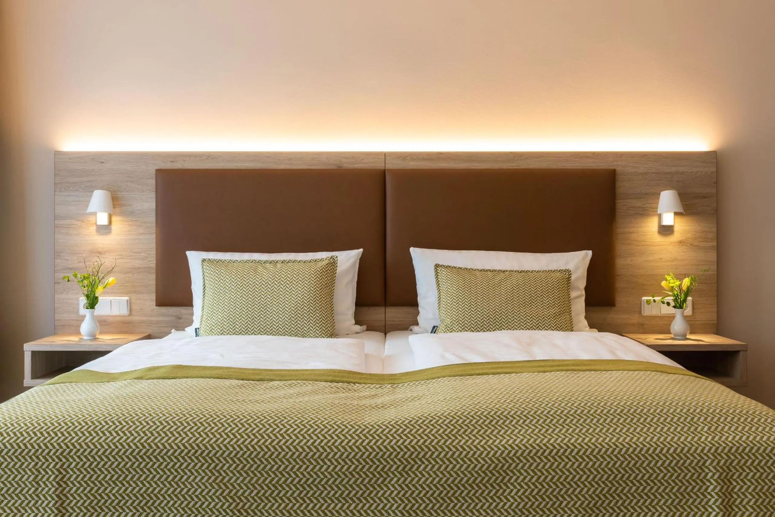 Bed in Gästehaus Lazarus