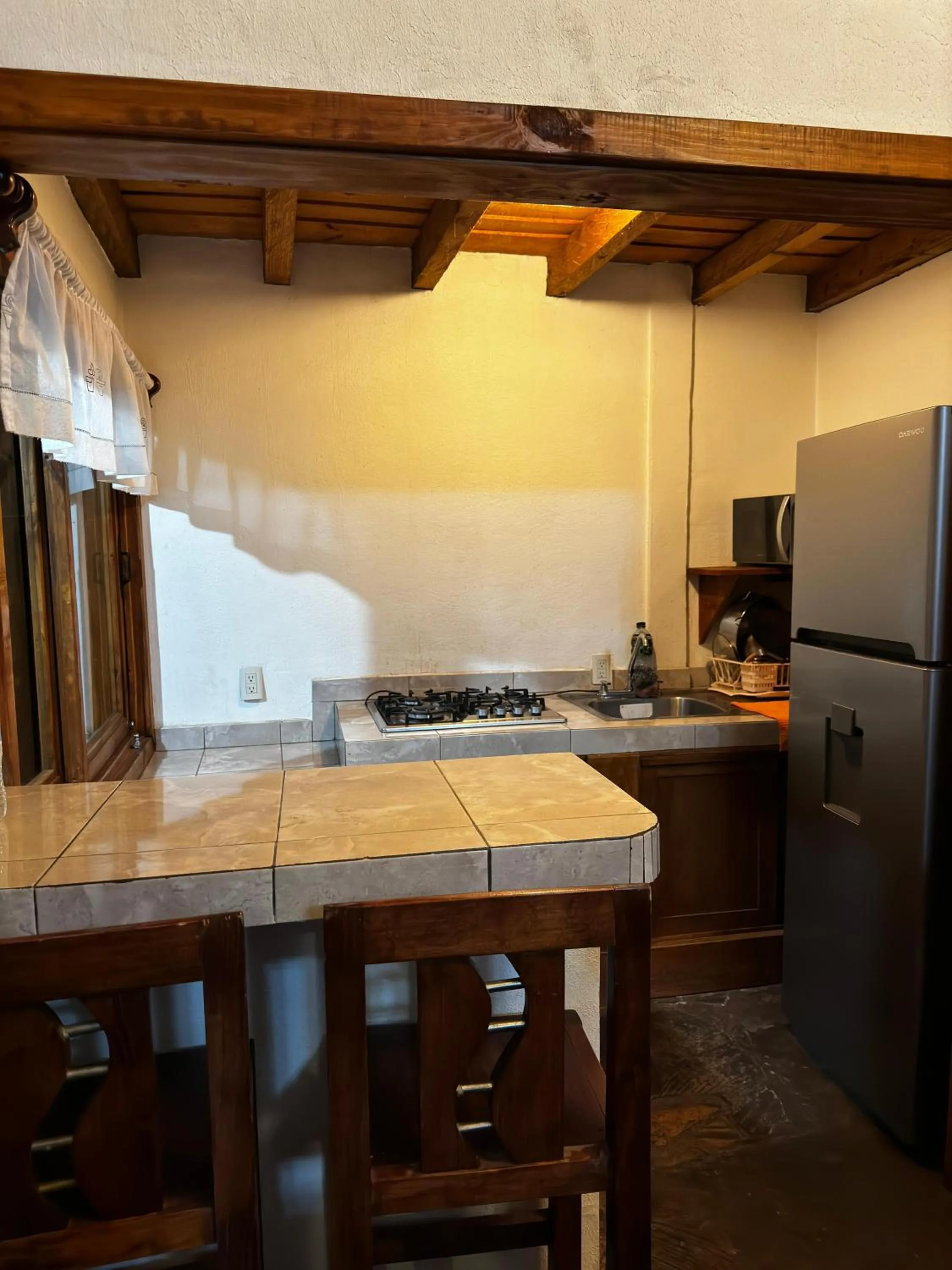 Kitchen or kitchenette in Los Azufres Spa Natural
