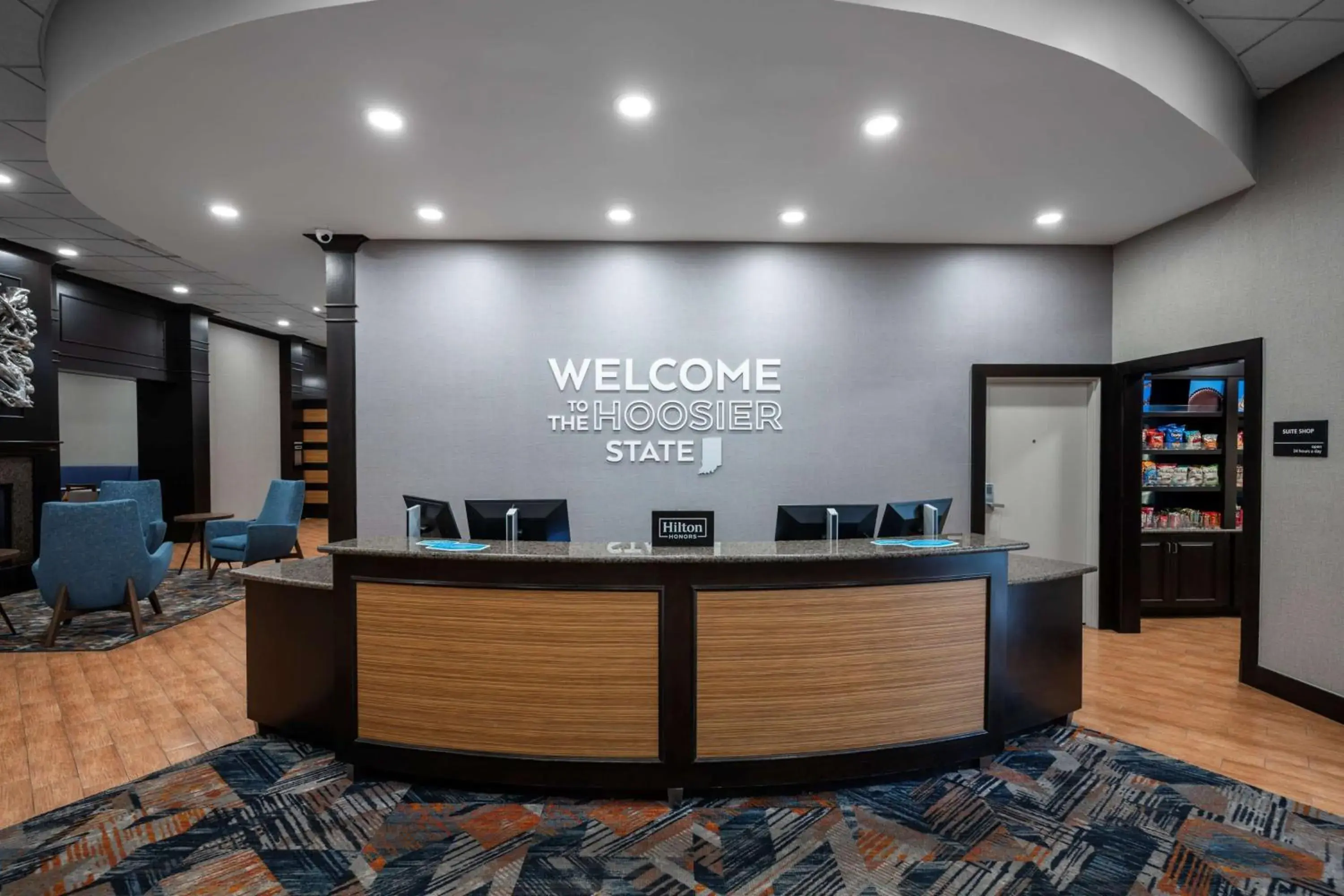 Lobby or reception in Hampton Inn Evansville Airport Lobby or reception in Hampton Inn Evansville Airport
