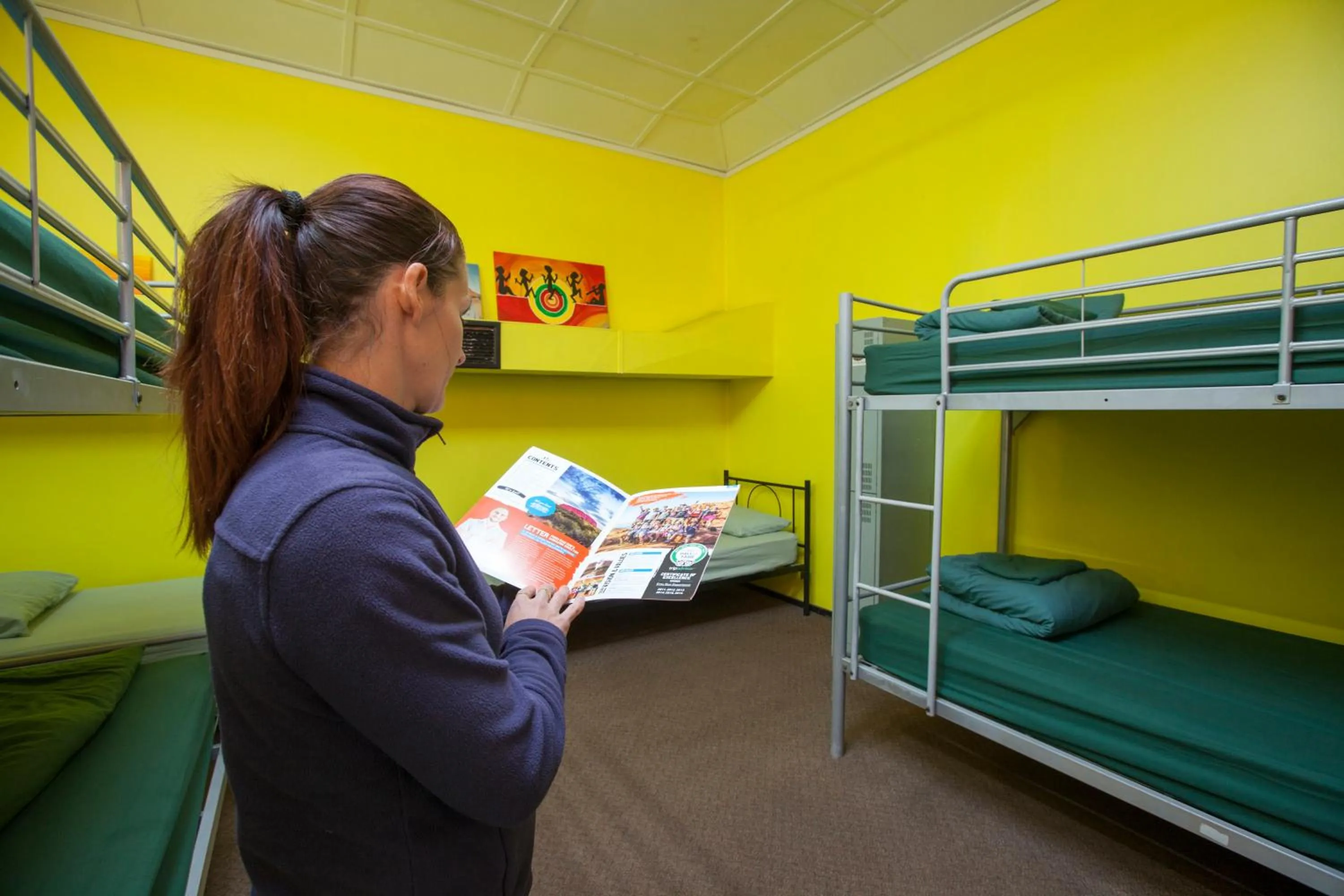 Guests, Bed in Alice Lodge