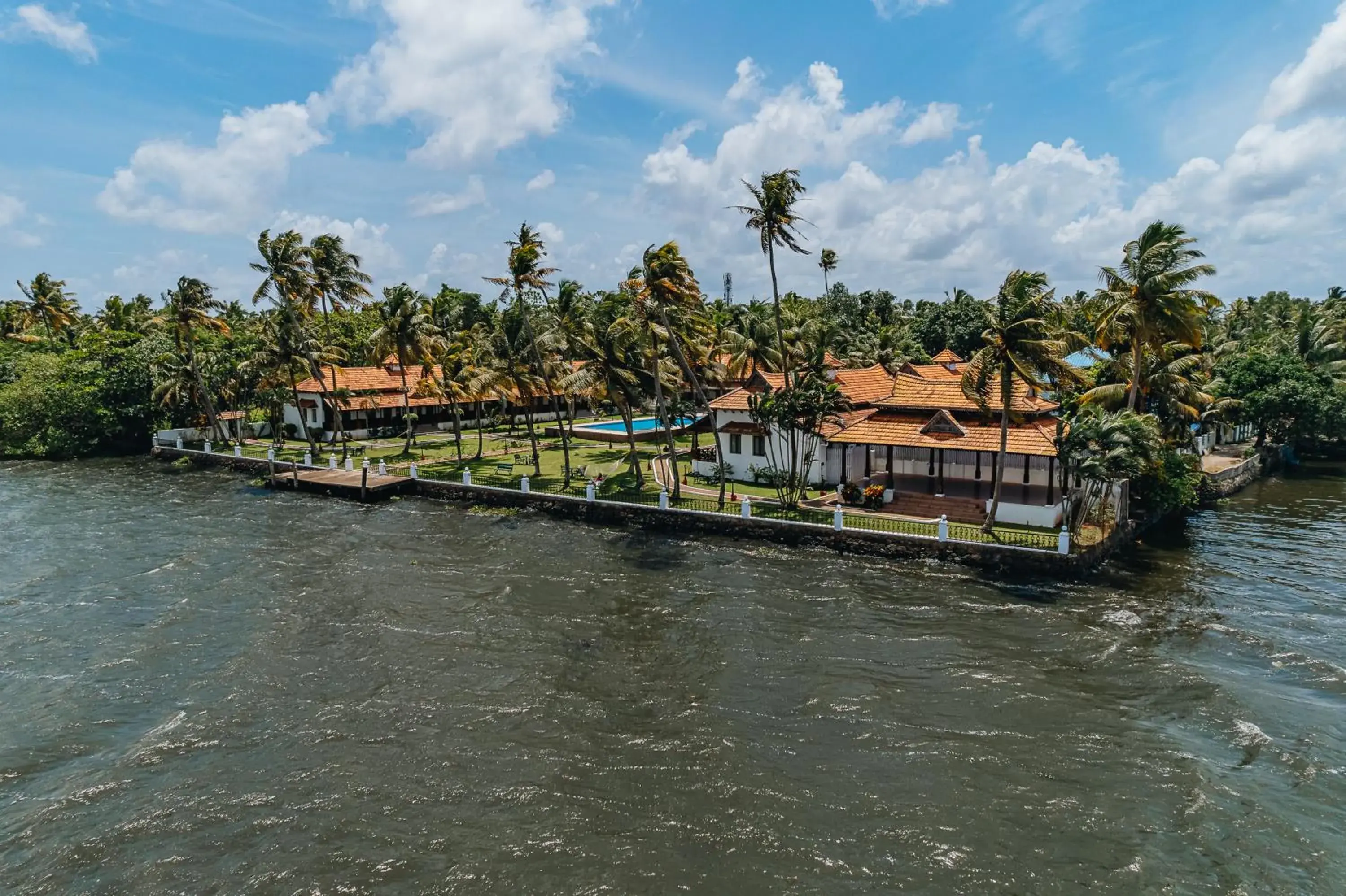 Bird's eye view in Cocobay Resort Kumarakom Bird's eye view in Cocobay Resort Kumarakom