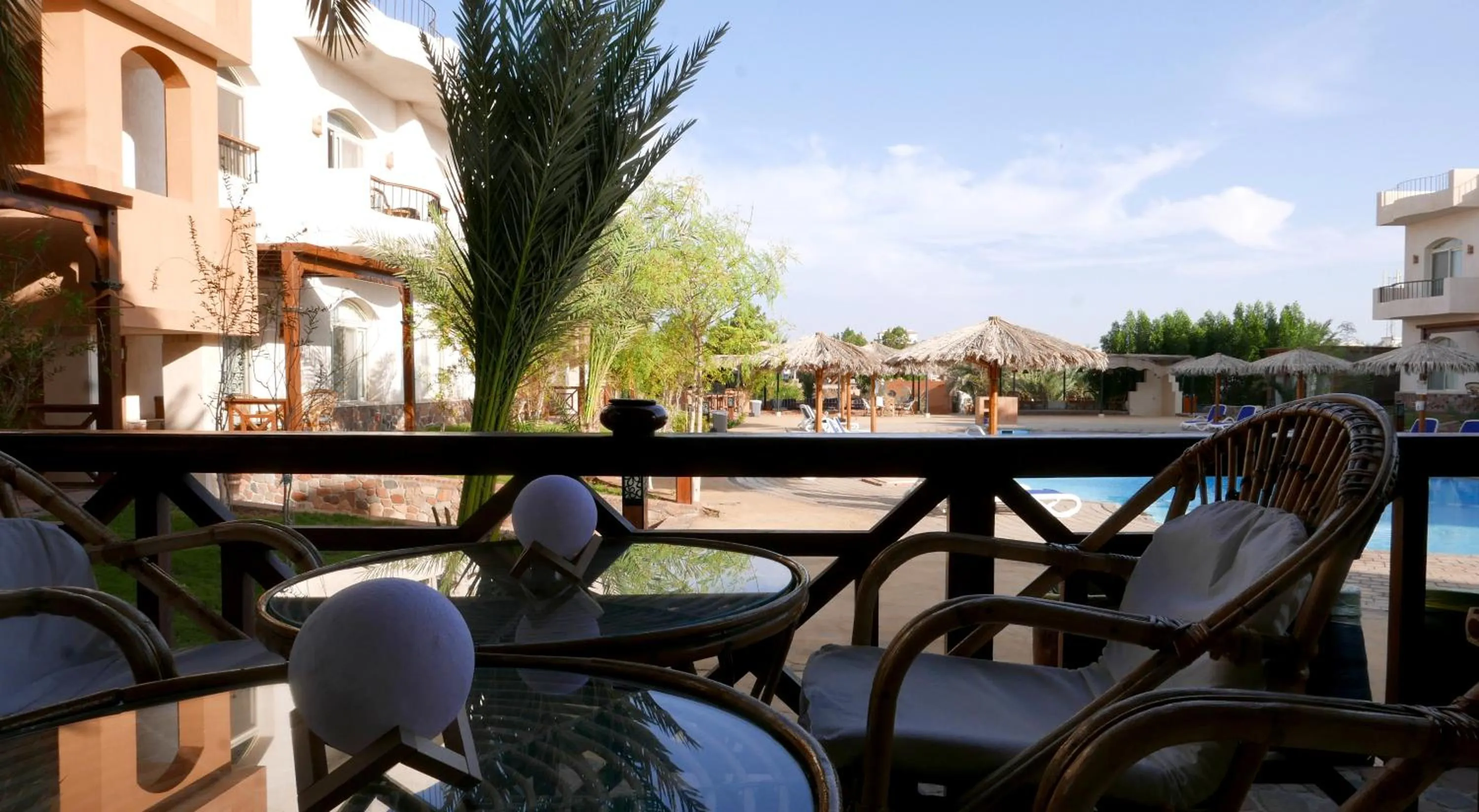 Pool view in Sheikh Ali Dahab Resort