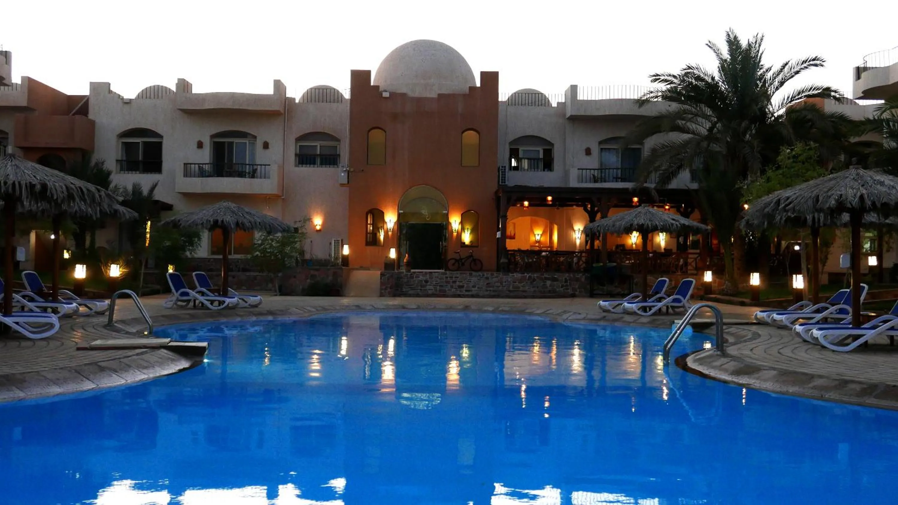Pool view in Sheikh Ali Dahab Resort