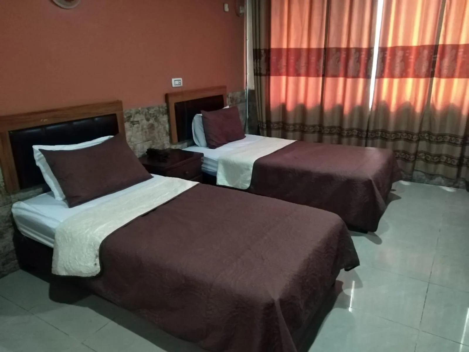 Bed in Amman Palace Hotel