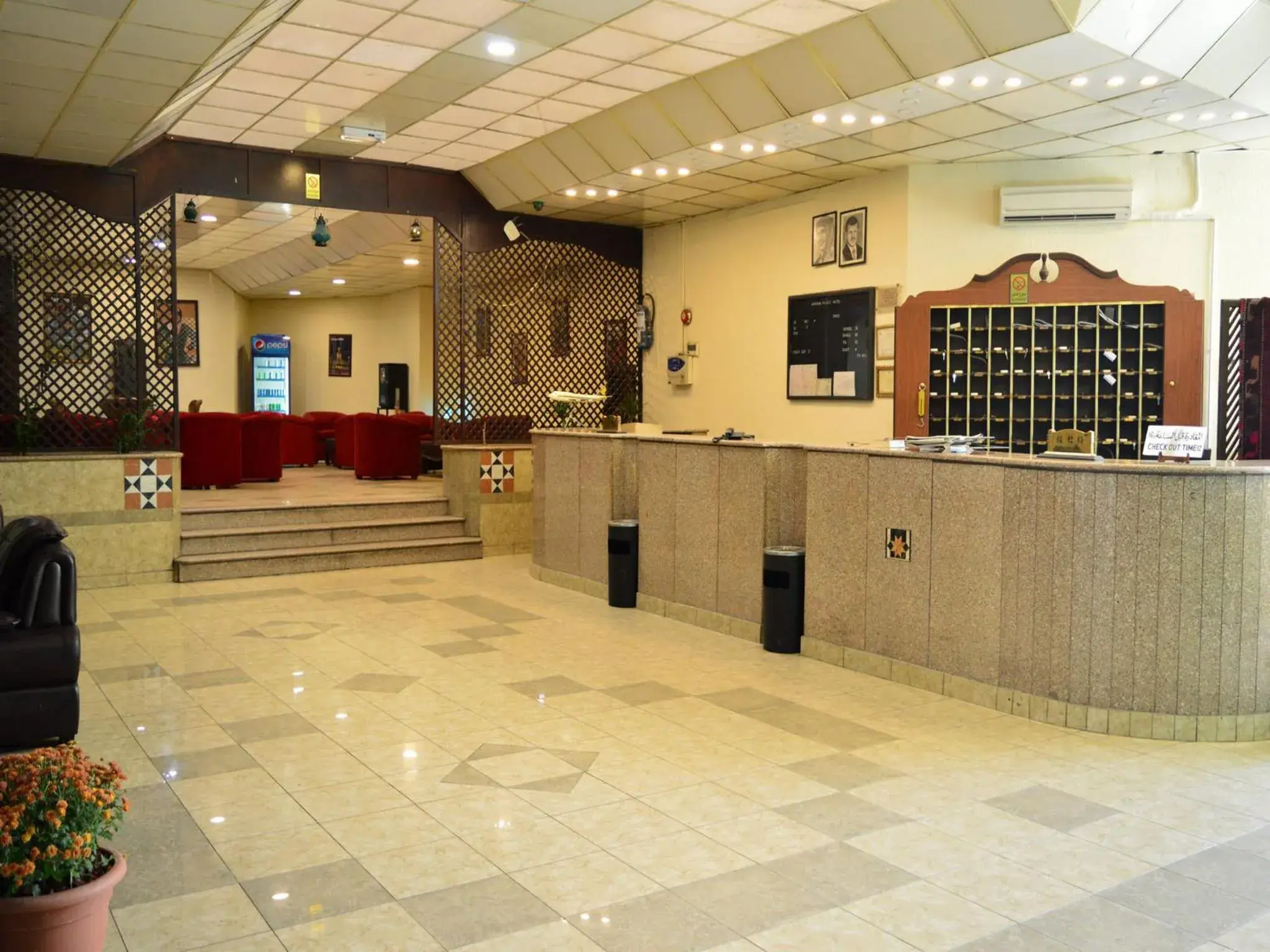 Lobby or reception in Amman Palace Hotel Lobby or reception in Amman Palace Hotel