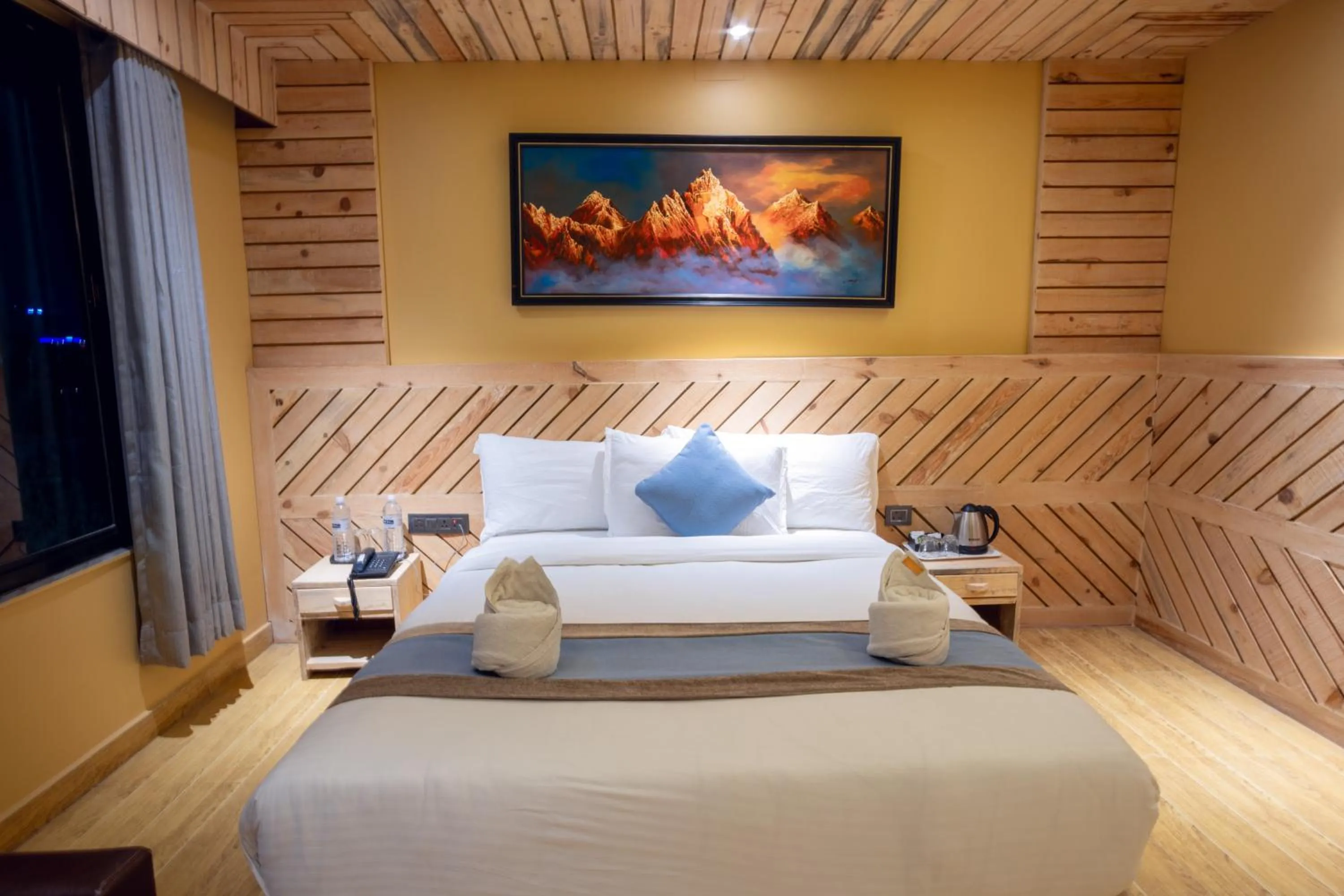 Photo of the whole room, Bed in Trekkers Inn Boutique Hotel Pokhara