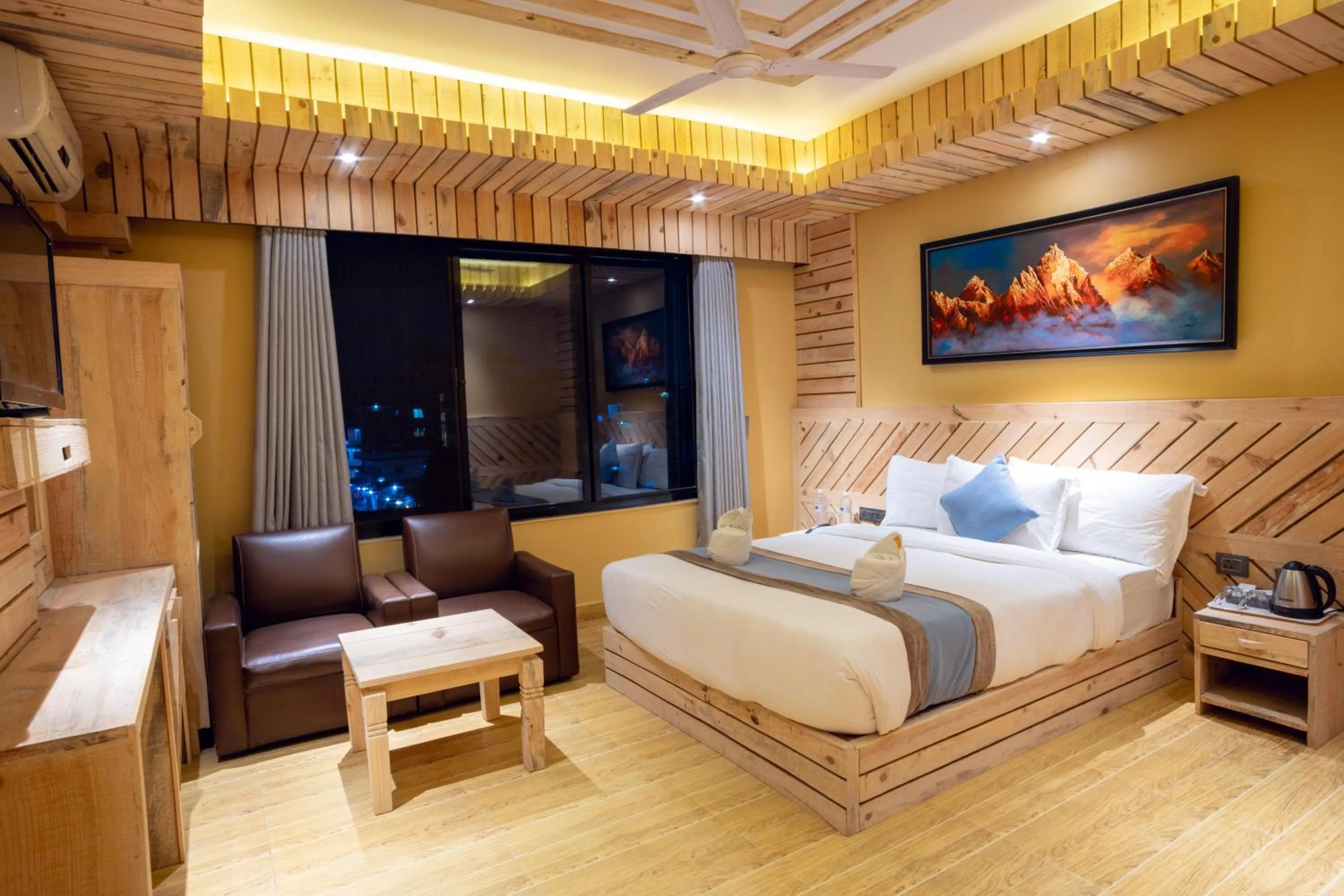 Photo of the whole room, Bed in Trekkers Inn Boutique Hotel Pokhara