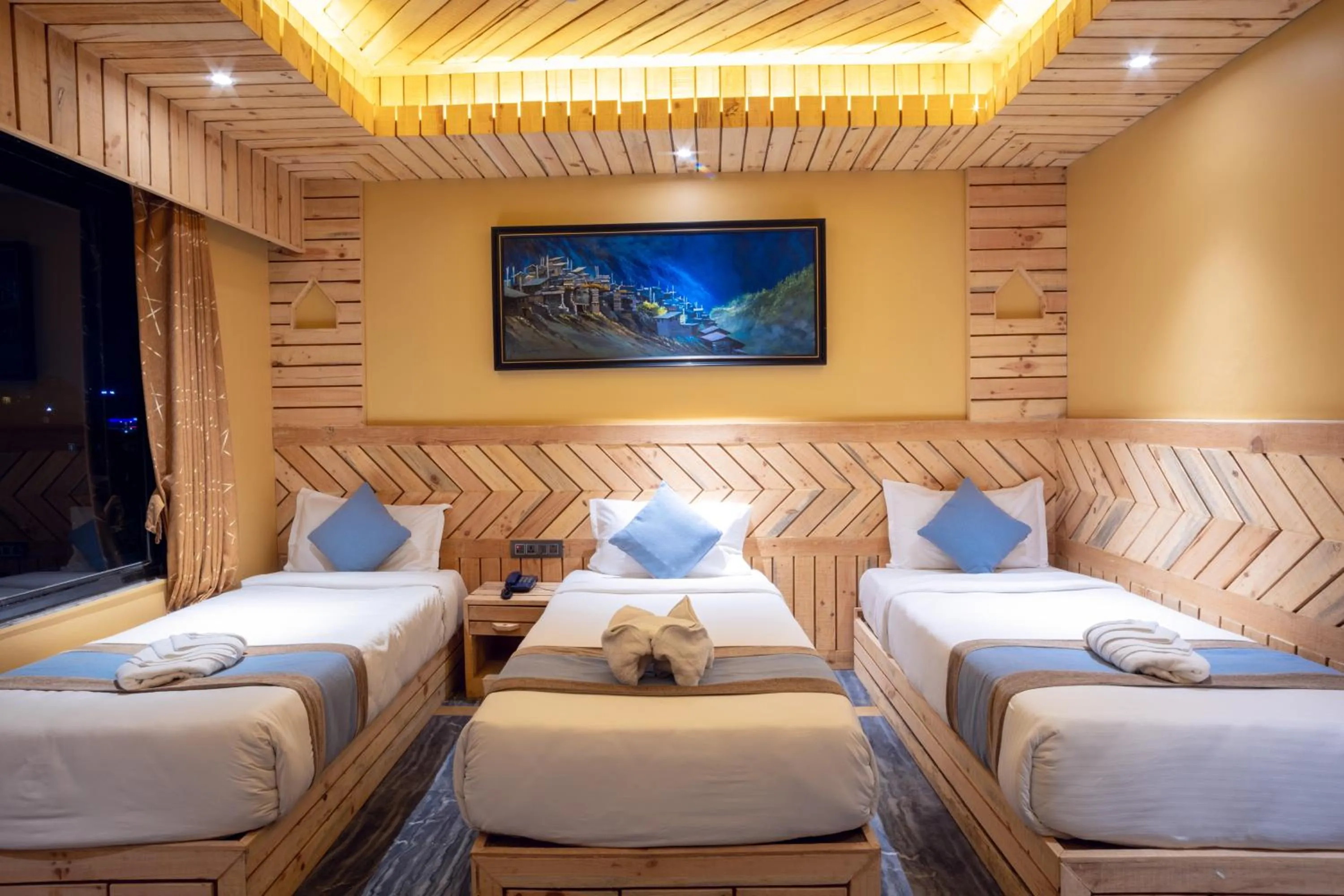 Photo of the whole room, Bed in Trekkers Inn Boutique Hotel Pokhara