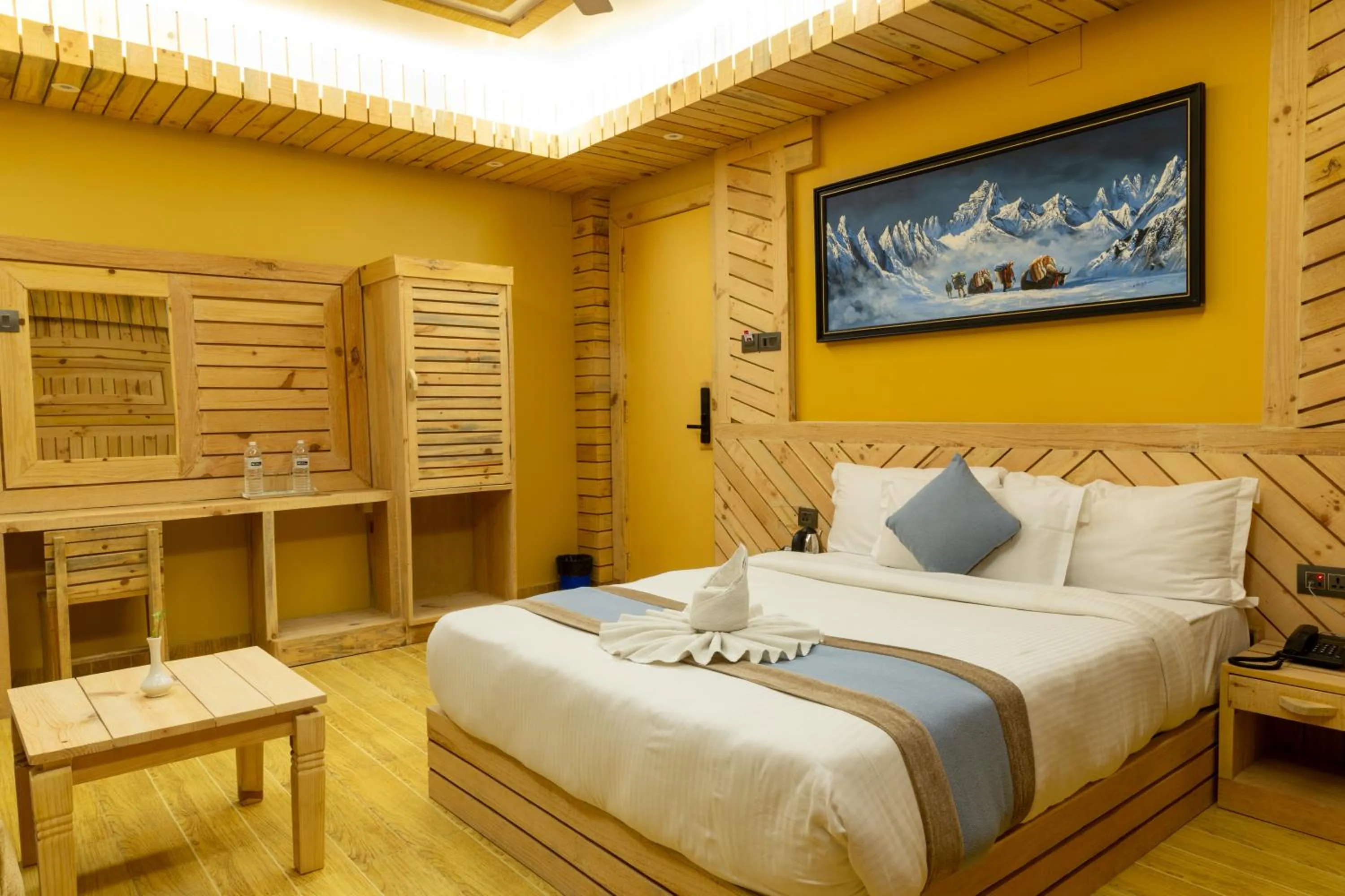 Photo of the whole room, Bed in Trekkers Inn Boutique Hotel Pokhara
