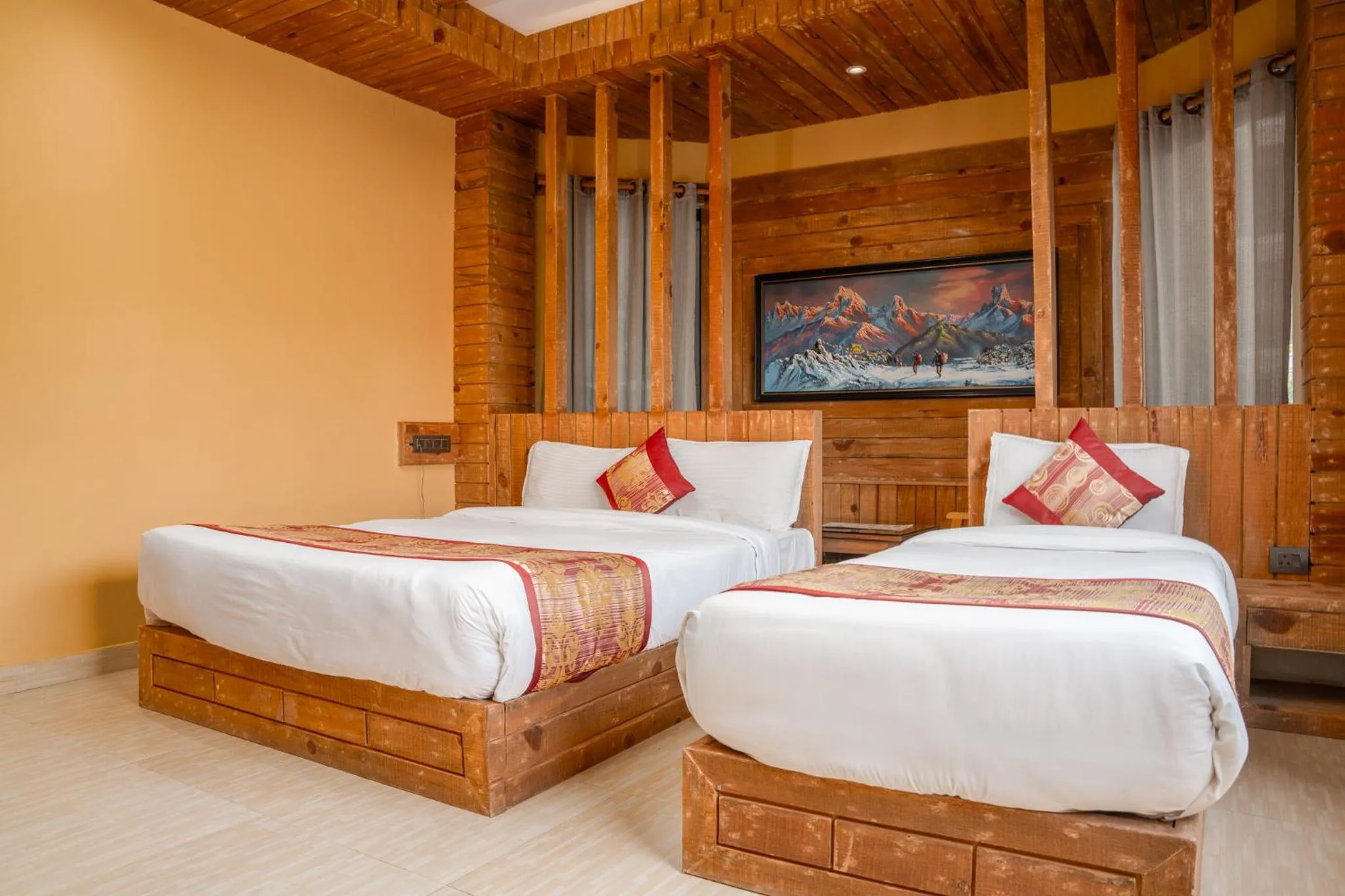 Street view, Bed in Trekkers Inn Boutique Hotel Pokhara