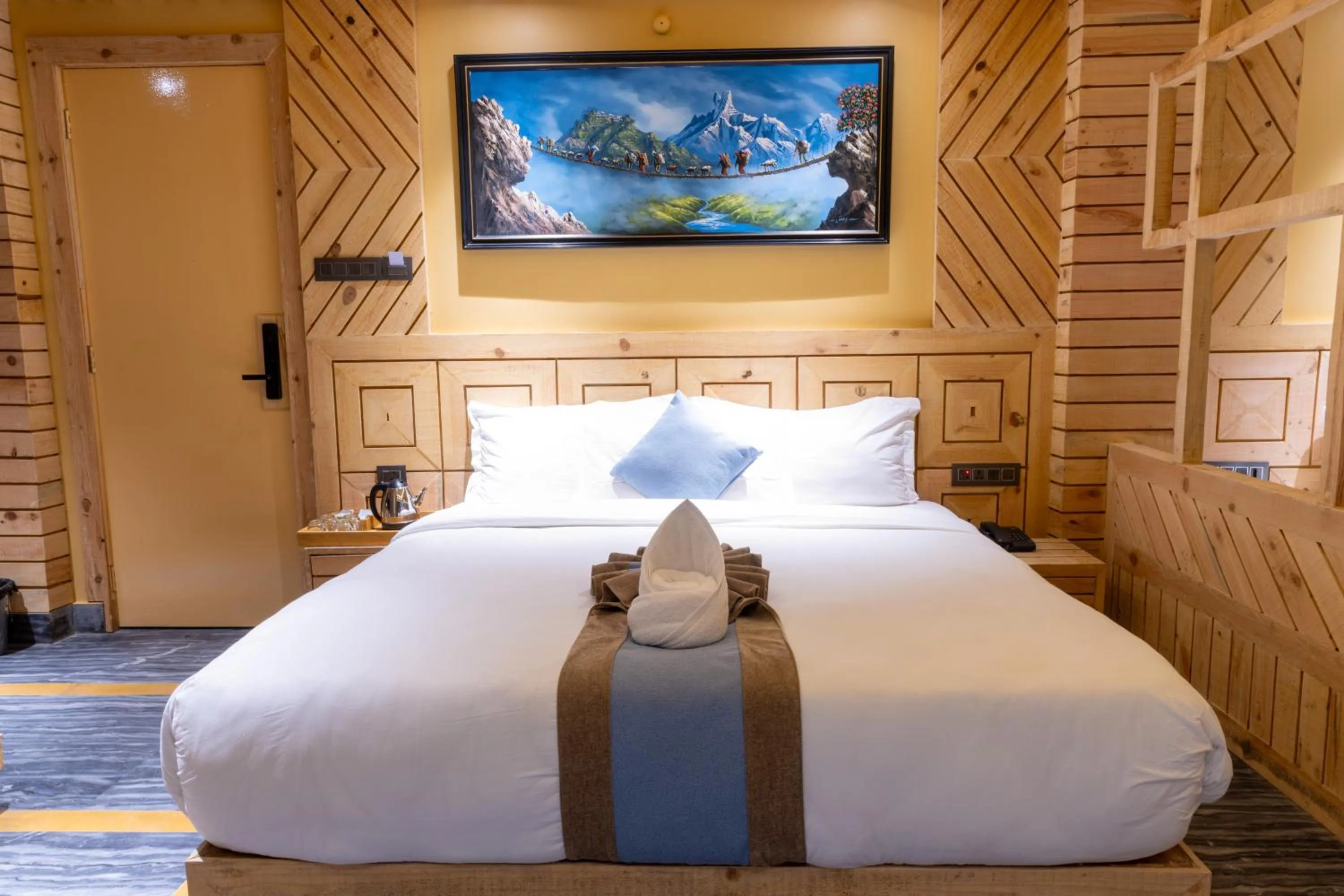 Photo of the whole room, Bed in Trekkers Inn Boutique Hotel Pokhara