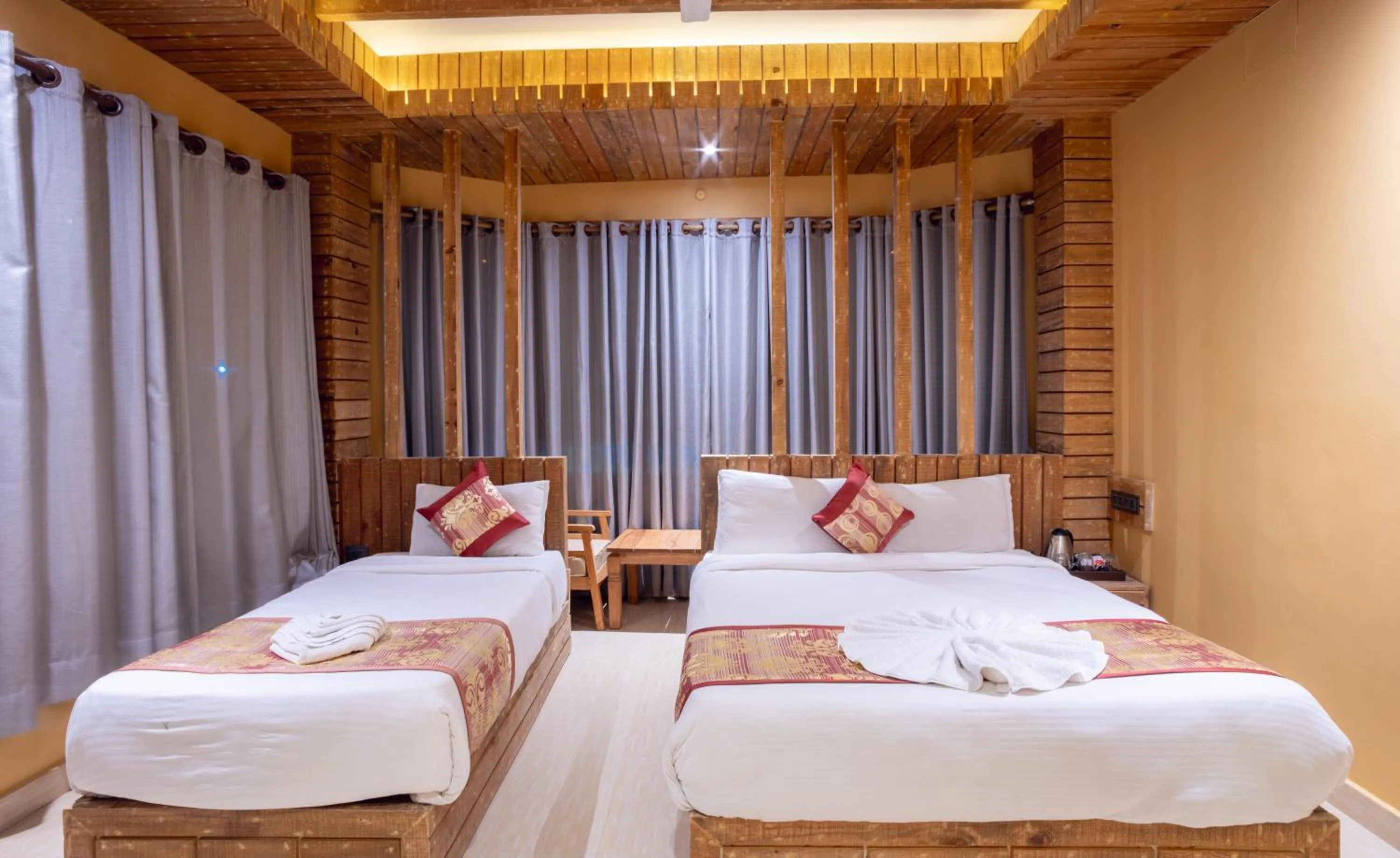 Photo of the whole room, Bed in Trekkers Inn Boutique Hotel Pokhara